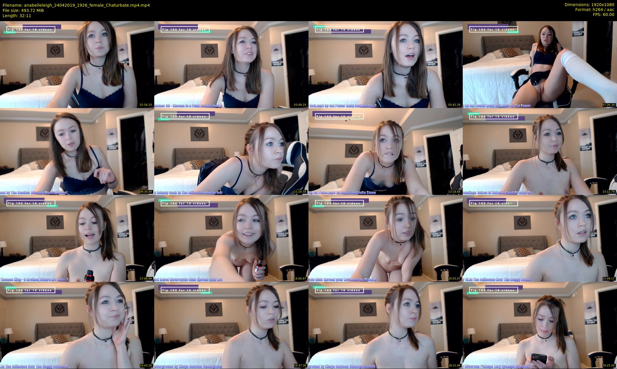 anabelleleigh — 33 minute Chaturbate female cam show recording, 1080p, Apr 24, 2019