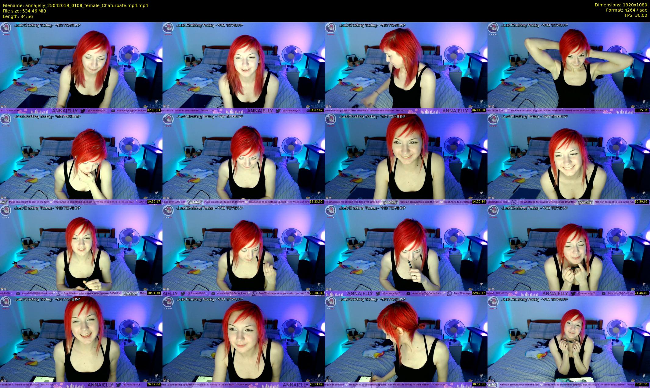 annajelly — 35 minute Chaturbate couple cam show recording, 1080p, Apr 25, 2019
