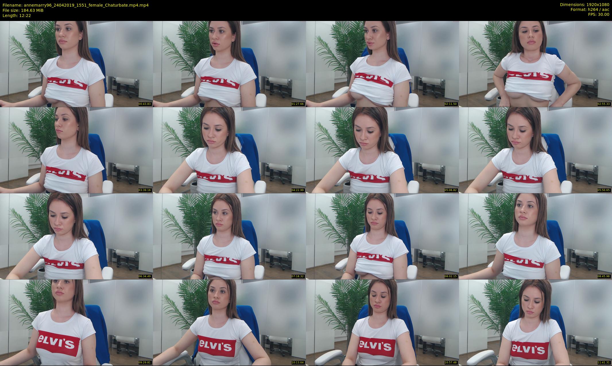 annemarry96 — 13 minute Chaturbate female cam show recording, 1080p, Apr 24, 2019
