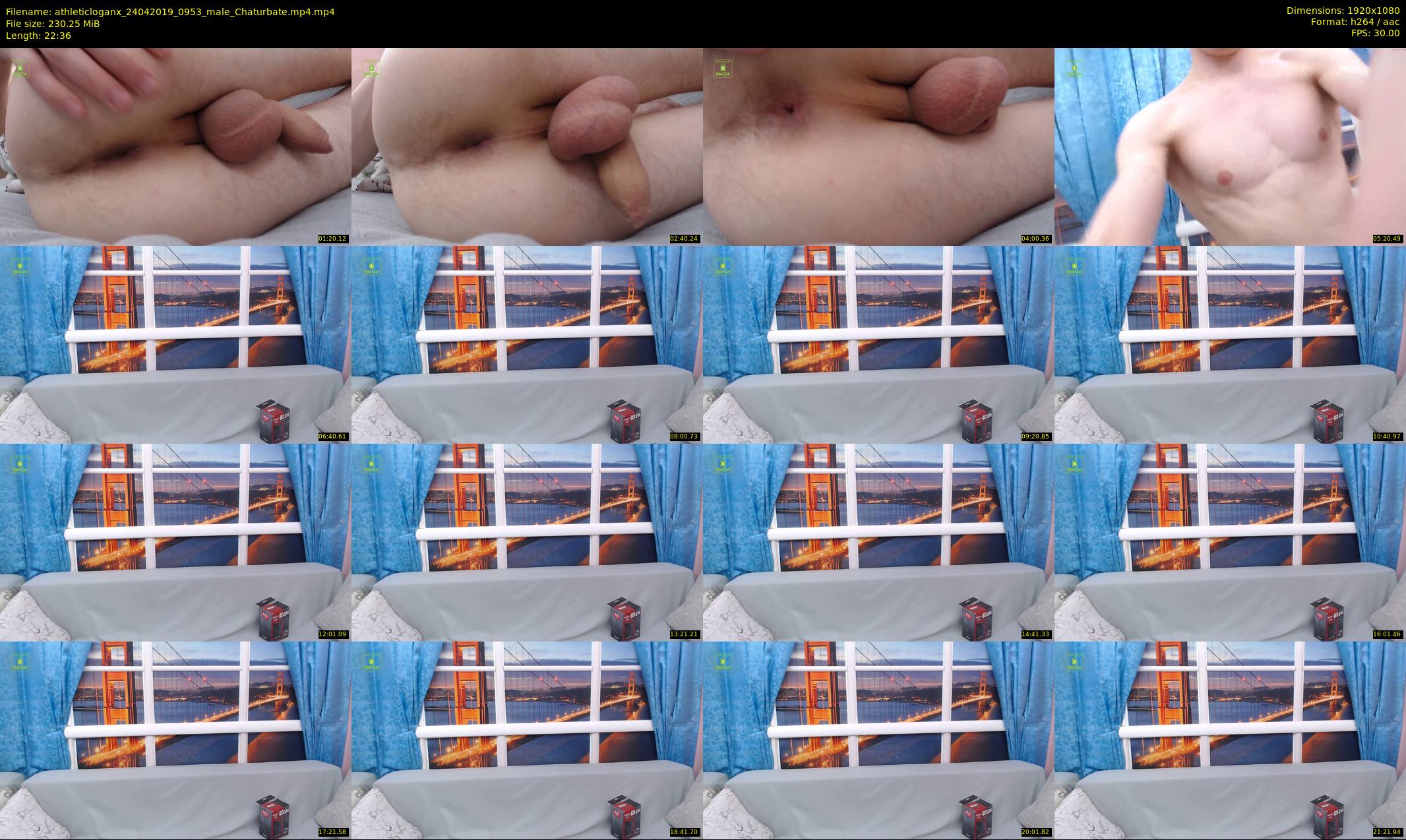 athleticloganx — 23 minute Chaturbate male cam show recording, 1080p, Apr 24, 2019