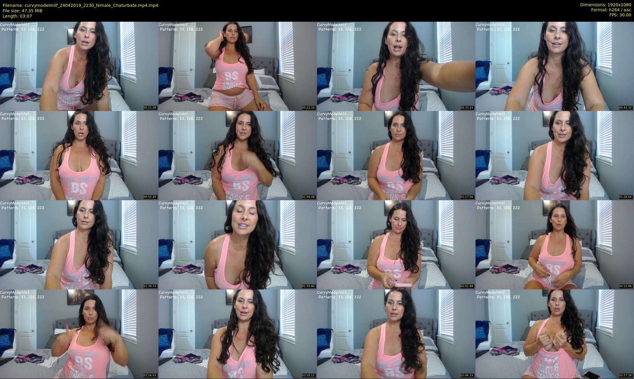 curvymodelmilf — 4 minute Chaturbate female cam show recording, 1080p, Apr 24, 2019