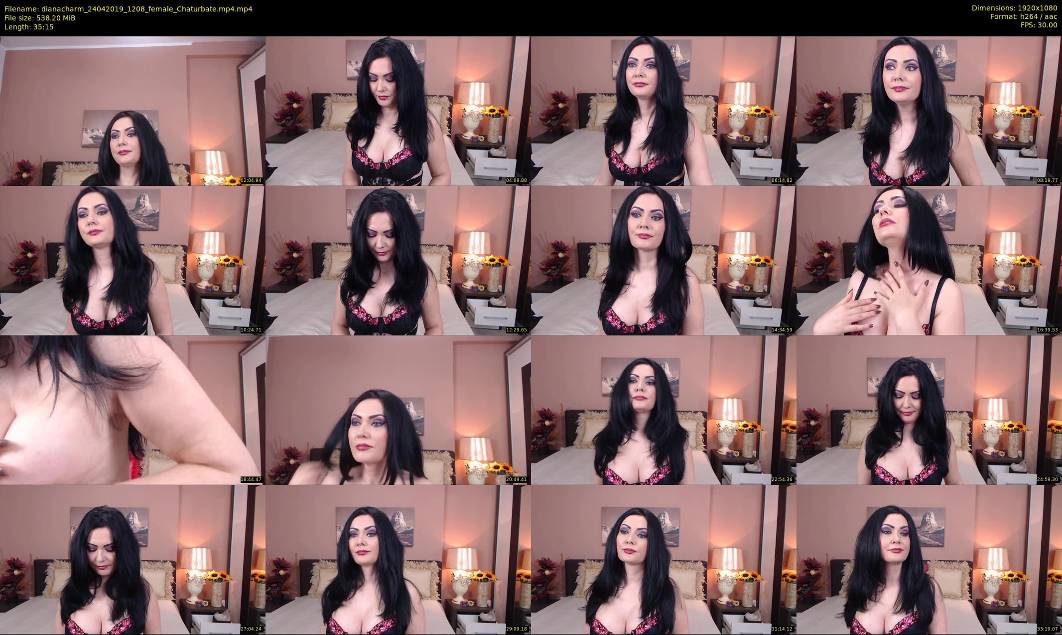 dianacharm — 36 minute Chaturbate female cam show recording, 1080p, Apr 24, 2019