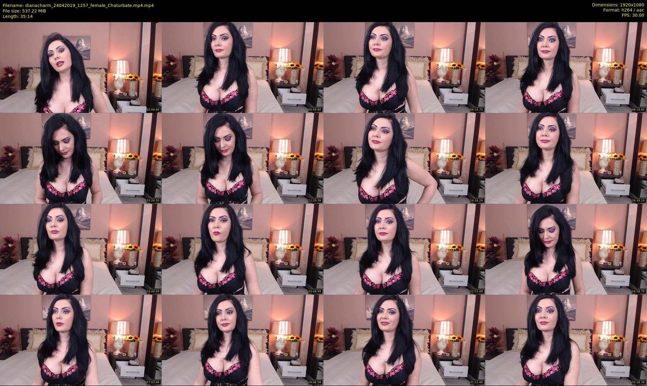 dianacharm — 36 minute Chaturbate female cam show recording, 1080p, Apr 24, 2019