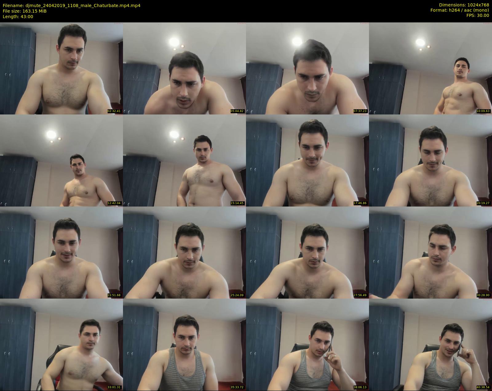 djmute — 43 minute Chaturbate male cam show recording, 720p, Apr 24, 2019