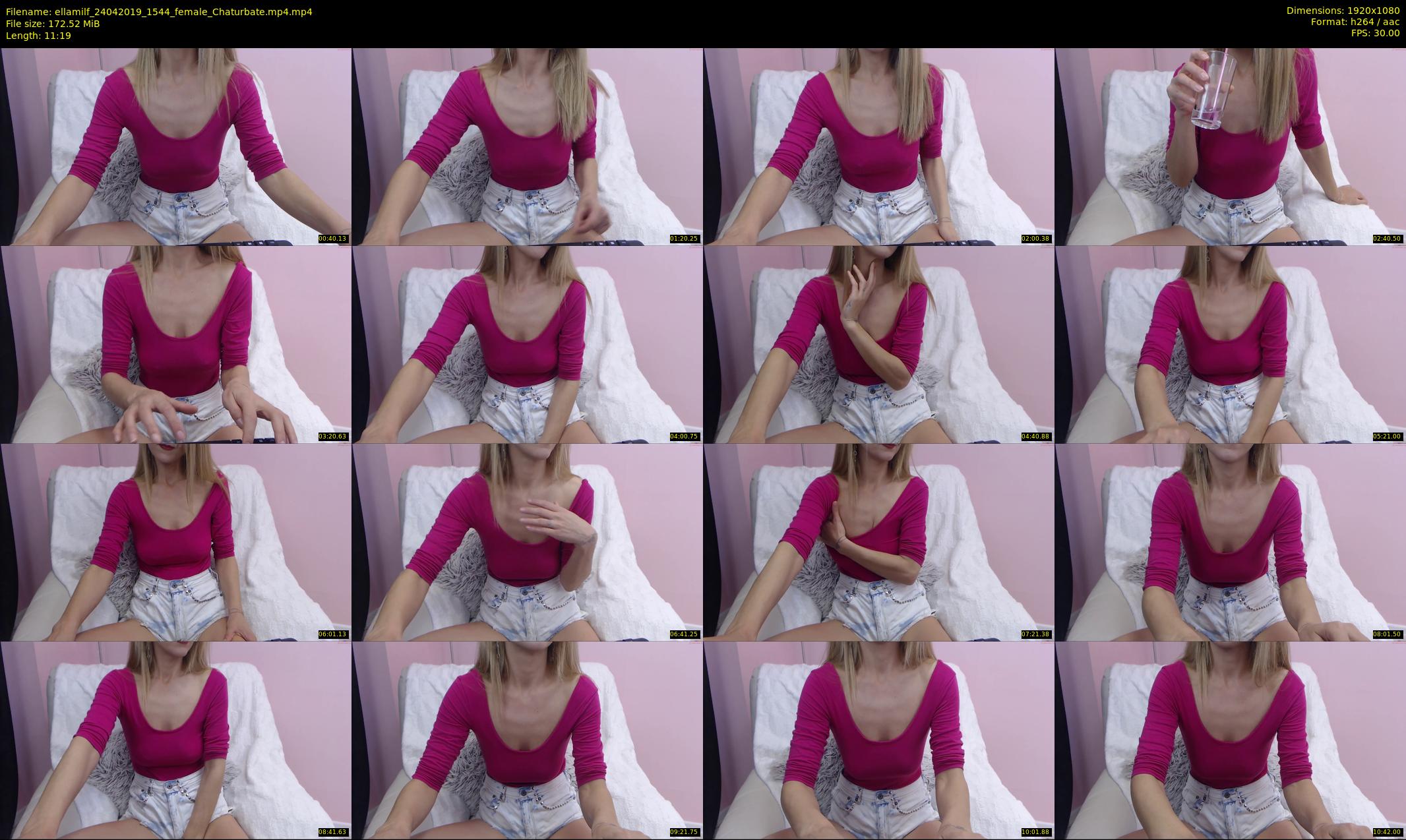 ellamilf — 12 minute Chaturbate female cam show recording, 1080p, Apr 24, 2019