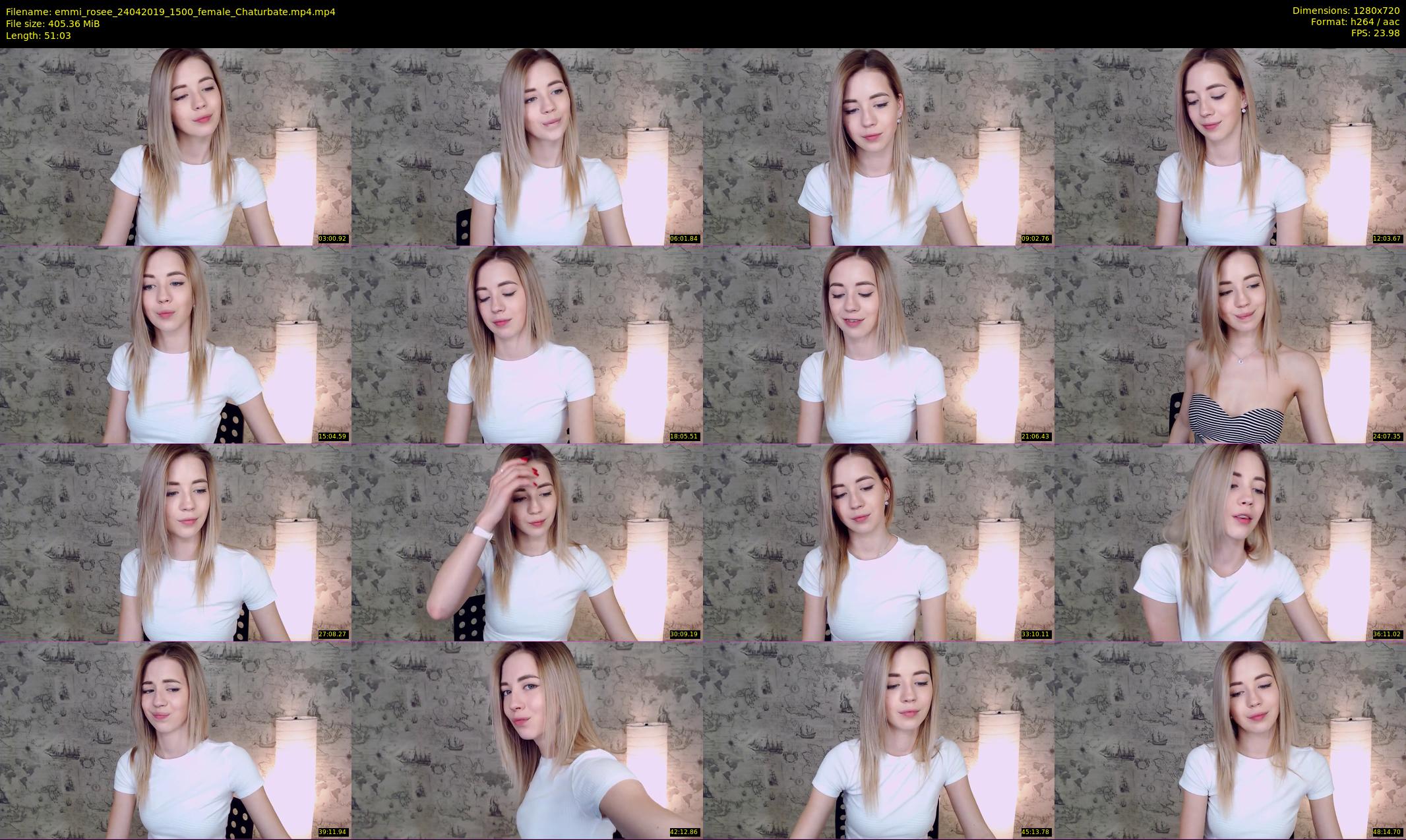 emmi_rosee — 52 minute Chaturbate female cam show recording, 720p, Apr 24, 2019