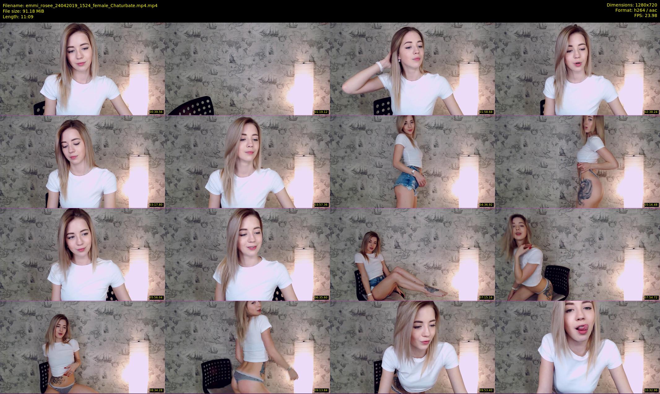emmi_rosee — 12 minute Chaturbate female cam show recording, 720p, Apr 24, 2019