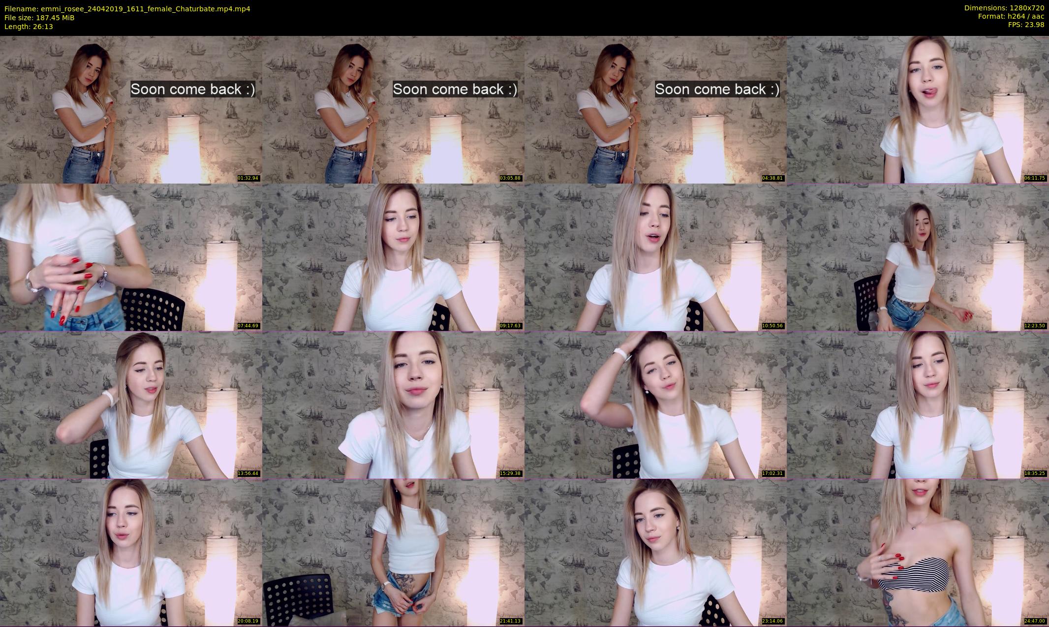 emmi_rosee — 27 minute Chaturbate female cam show recording, 720p, Apr 24, 2019