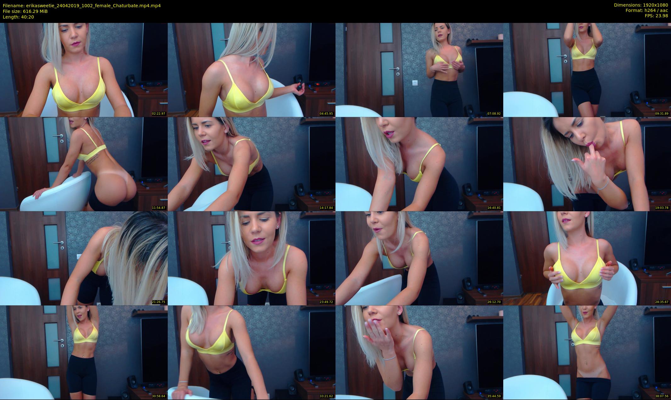 erikasweetie — 41 minute Chaturbate female cam show recording, 1080p, Apr 24, 2019