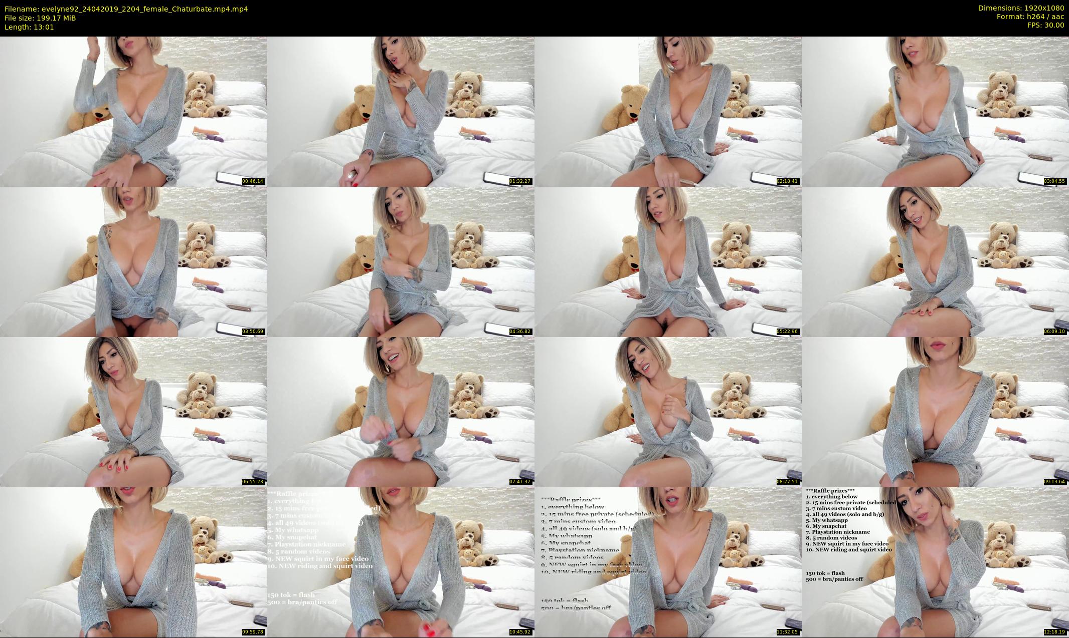 evelyne92 — 14 minute Chaturbate female cam show recording, 1080p, Apr 24, 2019