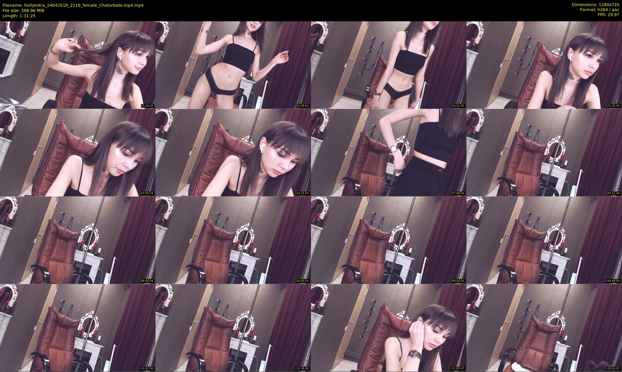 hollyextra — 92 minute Chaturbate female cam show recording, 720p, Apr 24, 2019