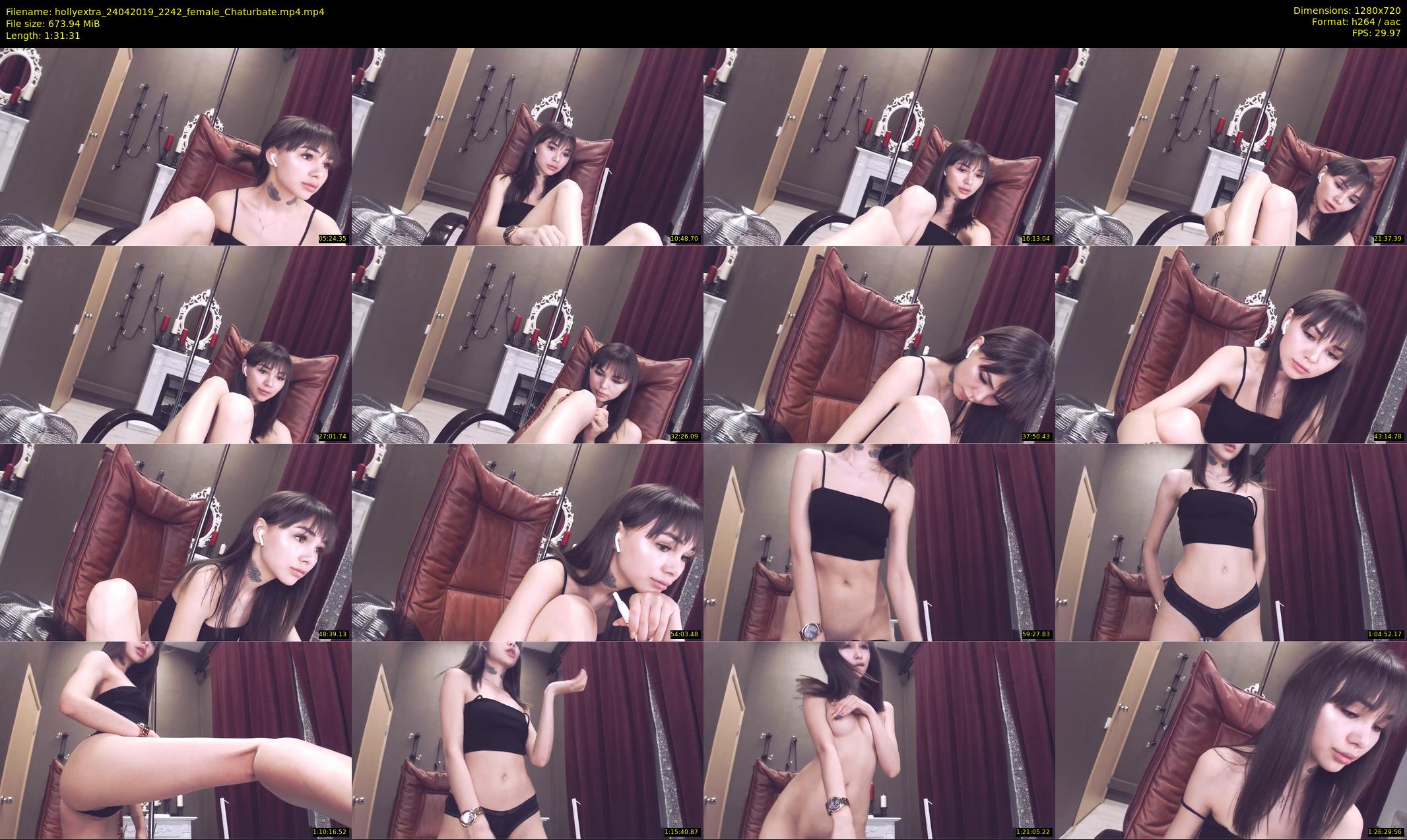hollyextra — 92 minute Chaturbate female cam show recording, 720p, Apr 24, 2019