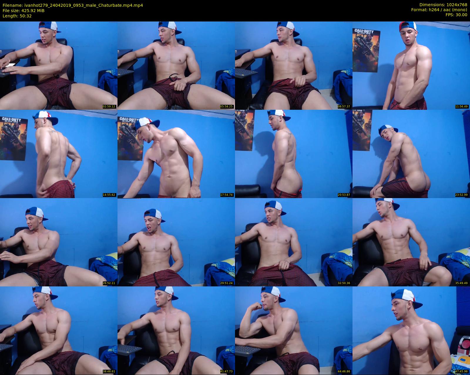ivanhot279 — 51 minute Chaturbate male cam show recording, 720p, Apr 24, 2019