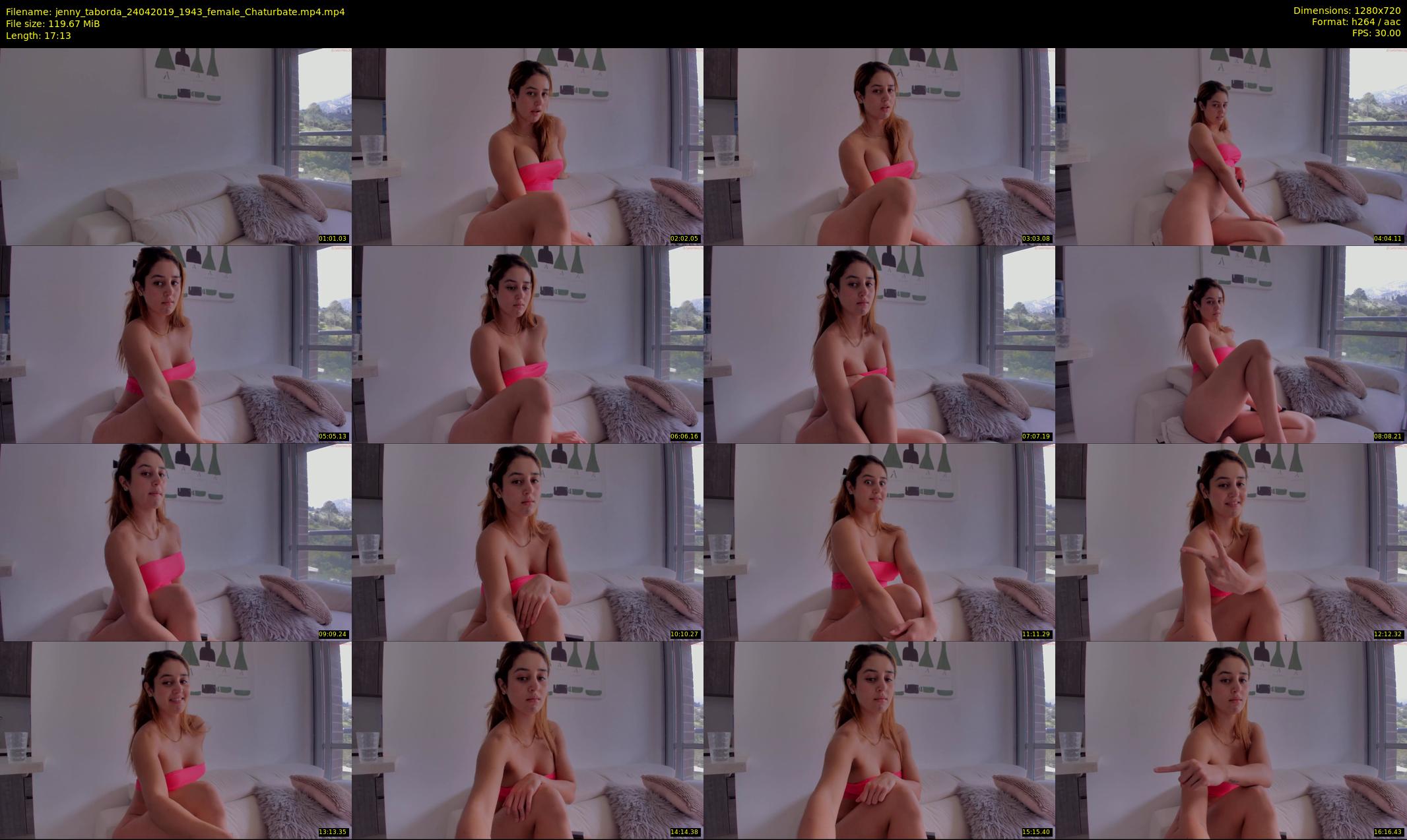 jenny_taborda — 18 minute Chaturbate female cam show recording, 720p, Apr 24, 2019