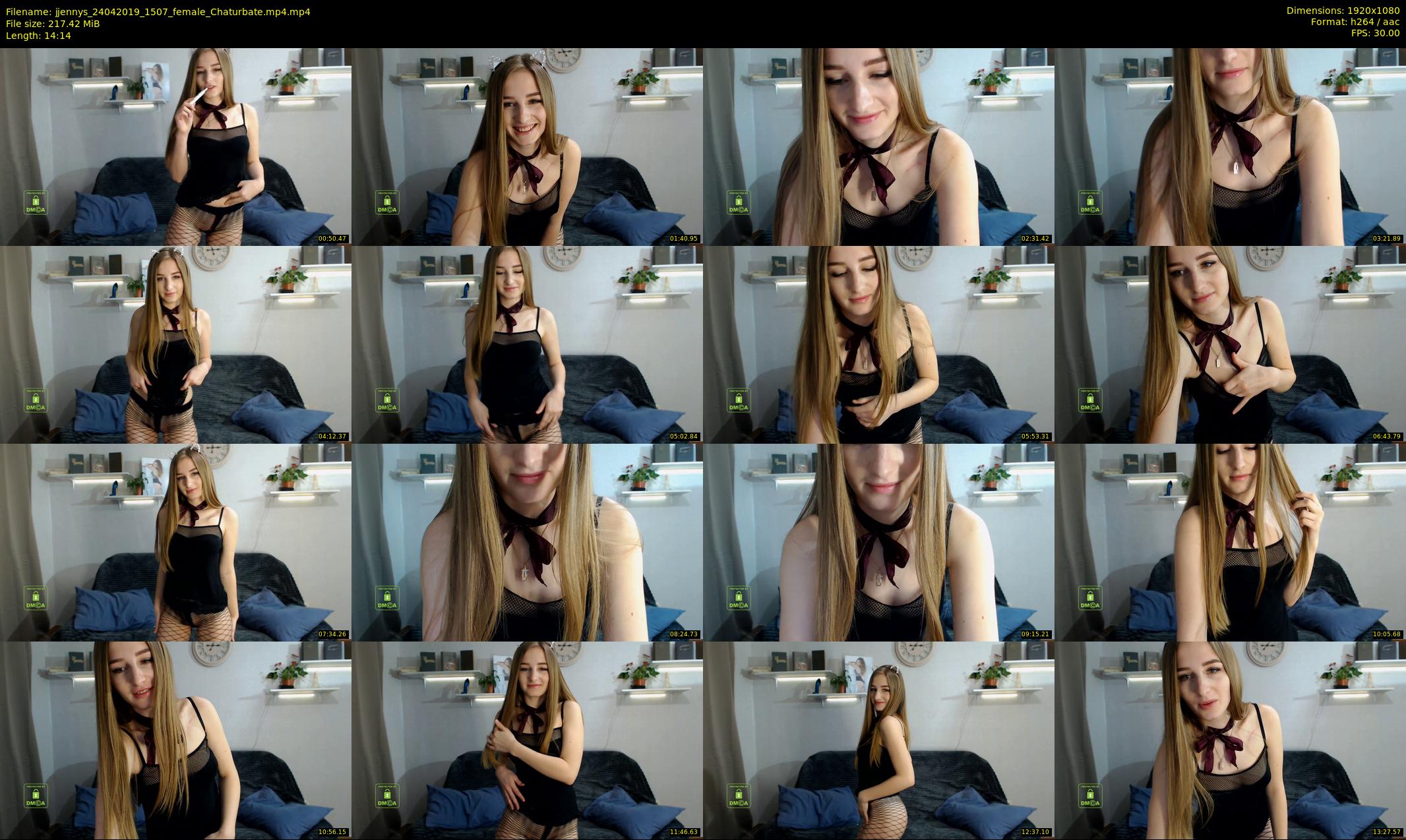 jjennys — 15 minute Chaturbate female cam show recording, 1080p, Apr 24, 2019