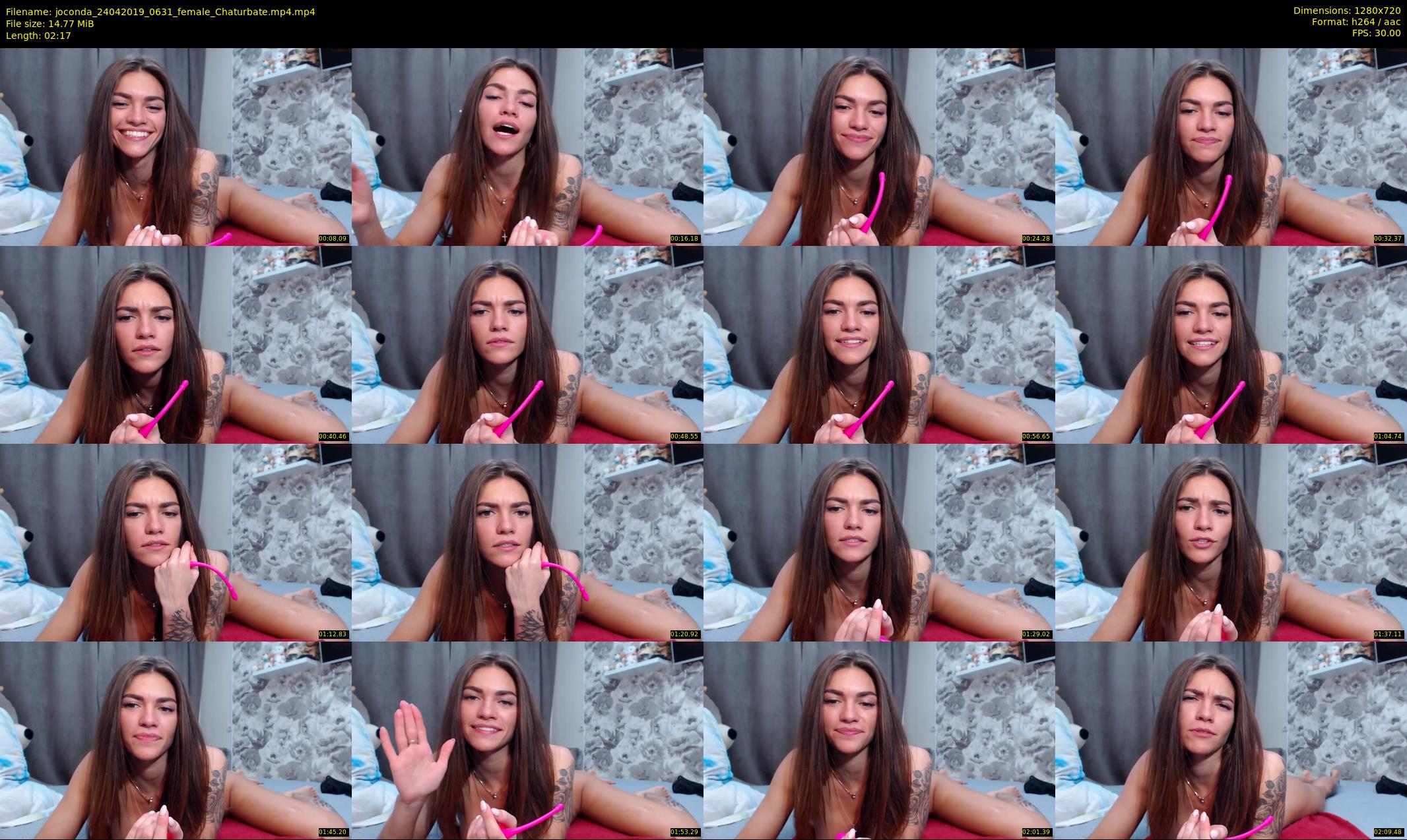 joconda — 3 minute Chaturbate female cam show recording, 720p, Apr 24, 2019