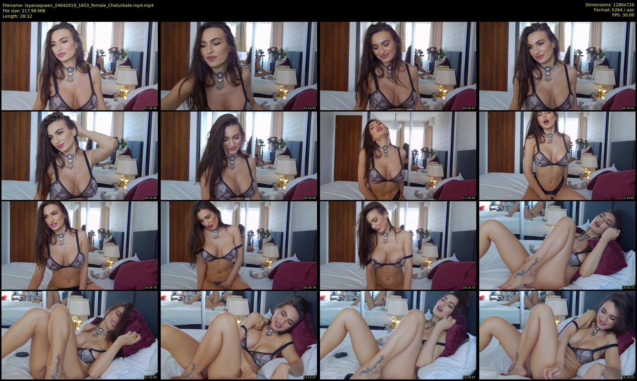 layanaqueen — 29 minute Chaturbate female cam show recording, 720p, Apr 24, 2019