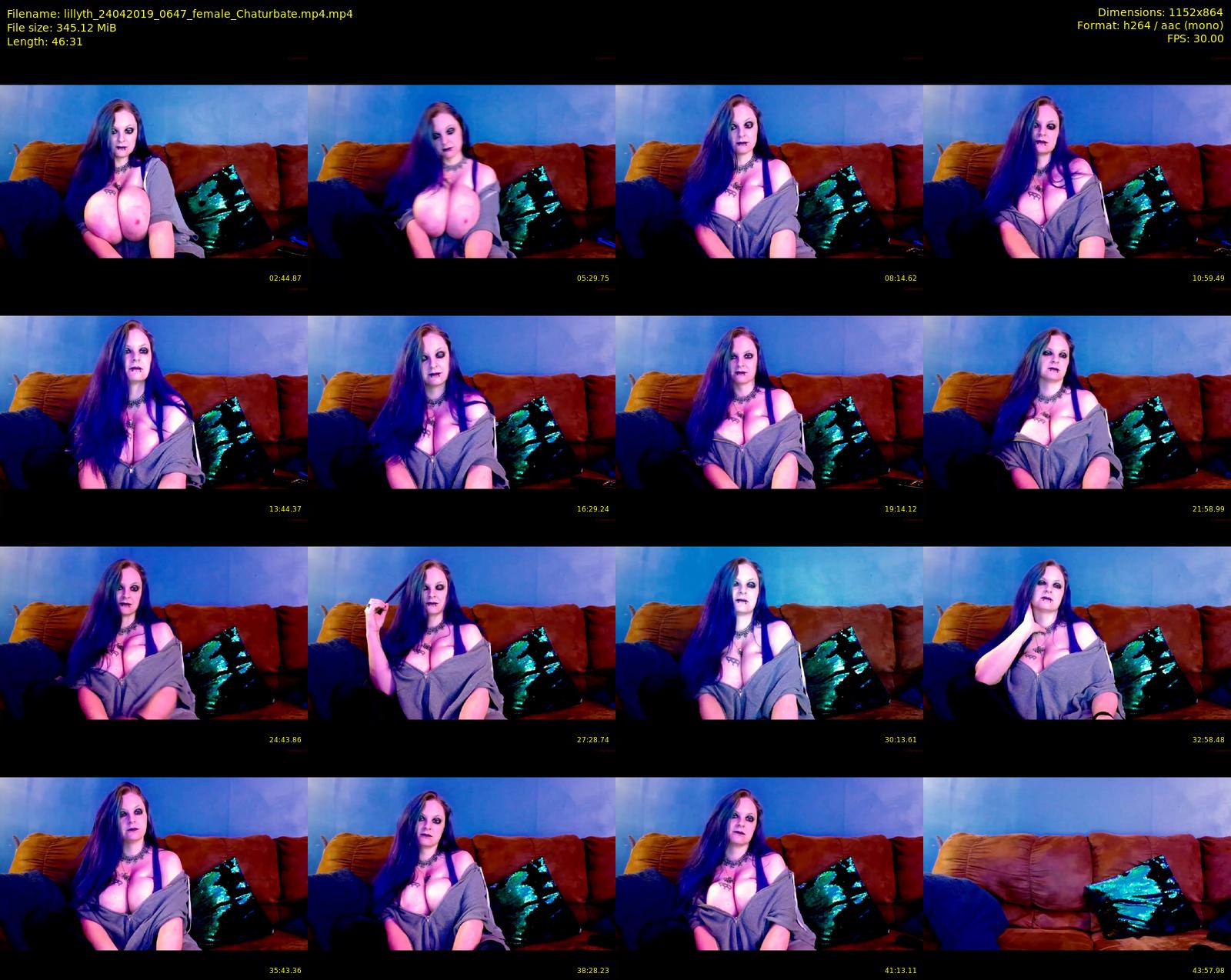 lillyth — 47 minute Chaturbate female cam show recording, 720p, Apr 24, 2019