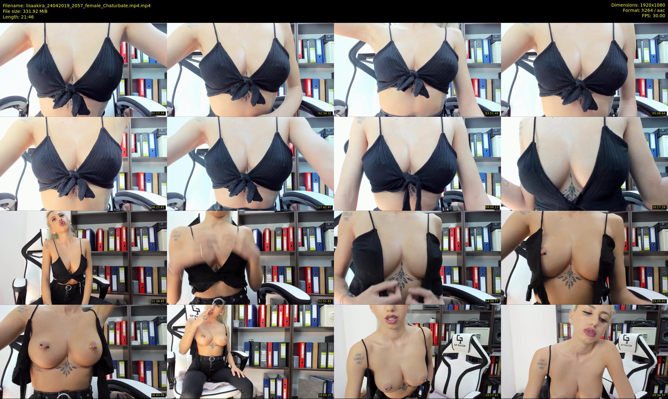 lisaakira — 22 minute Chaturbate female cam show recording, 1080p, Apr 24, 2019