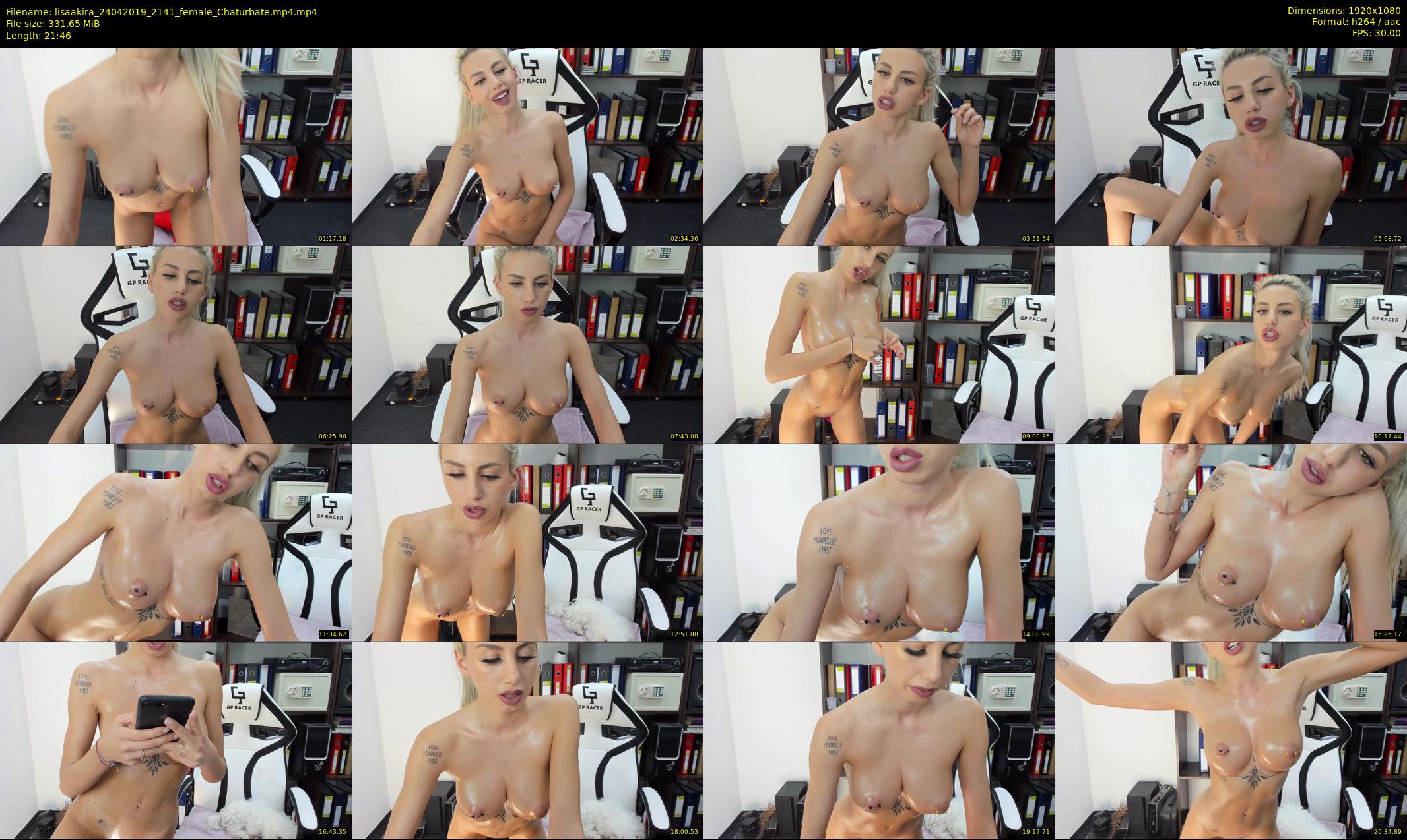lisaakira — 22 minute Chaturbate female cam show recording, 1080p, Apr 24, 2019