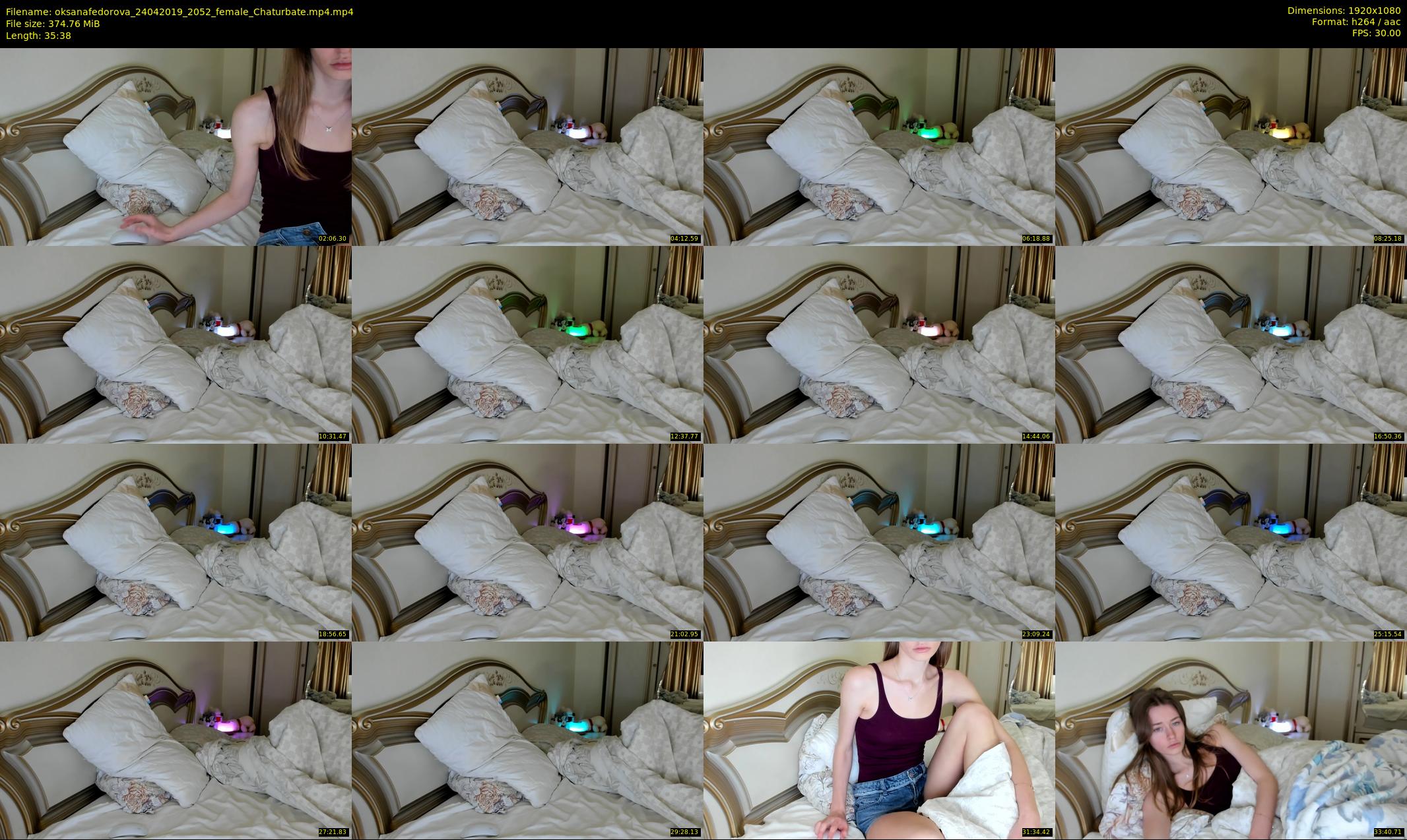 oksanafedorova — 36 minute Chaturbate female cam show recording, 1080p, Apr 24, 2019