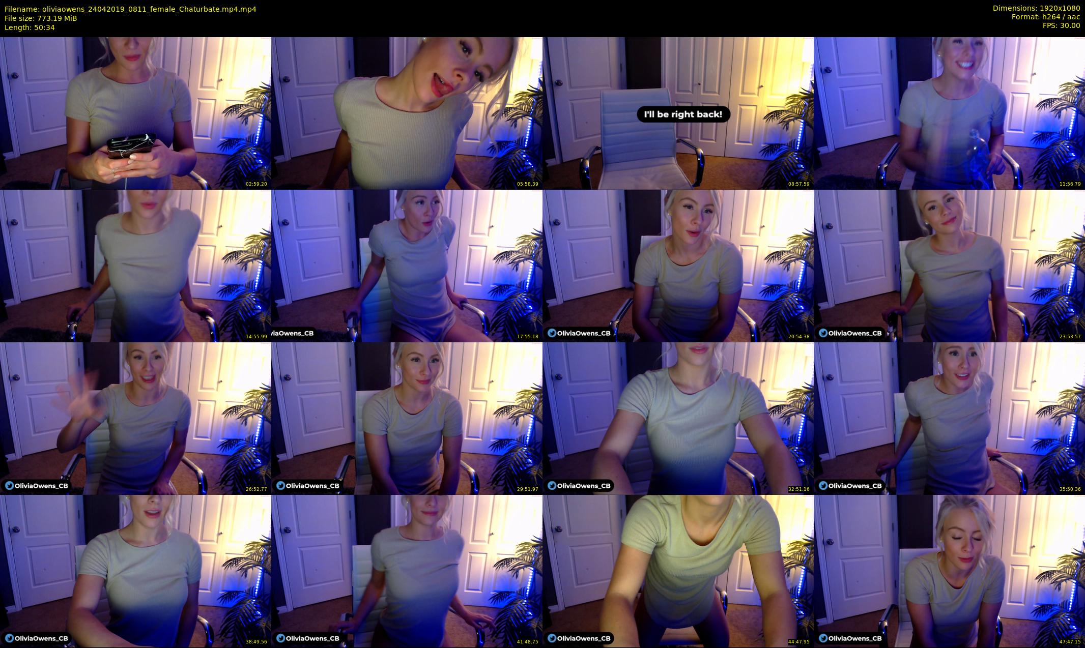 oliviaowens — 51 minute Chaturbate female cam show recording, 1080p, Apr 24, 2019