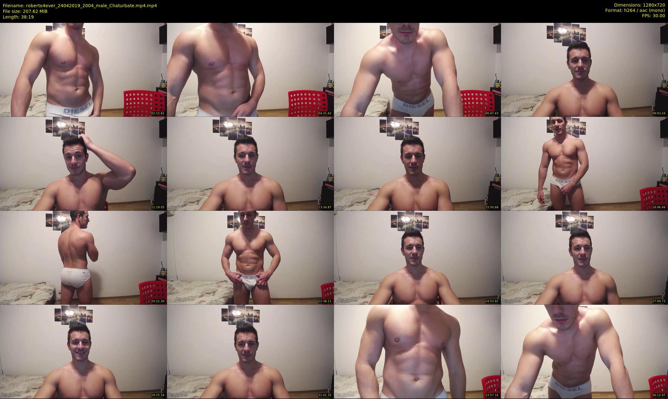 roberto4ever — 39 minute Chaturbate male cam show recording, 720p, Apr 24, 2019
