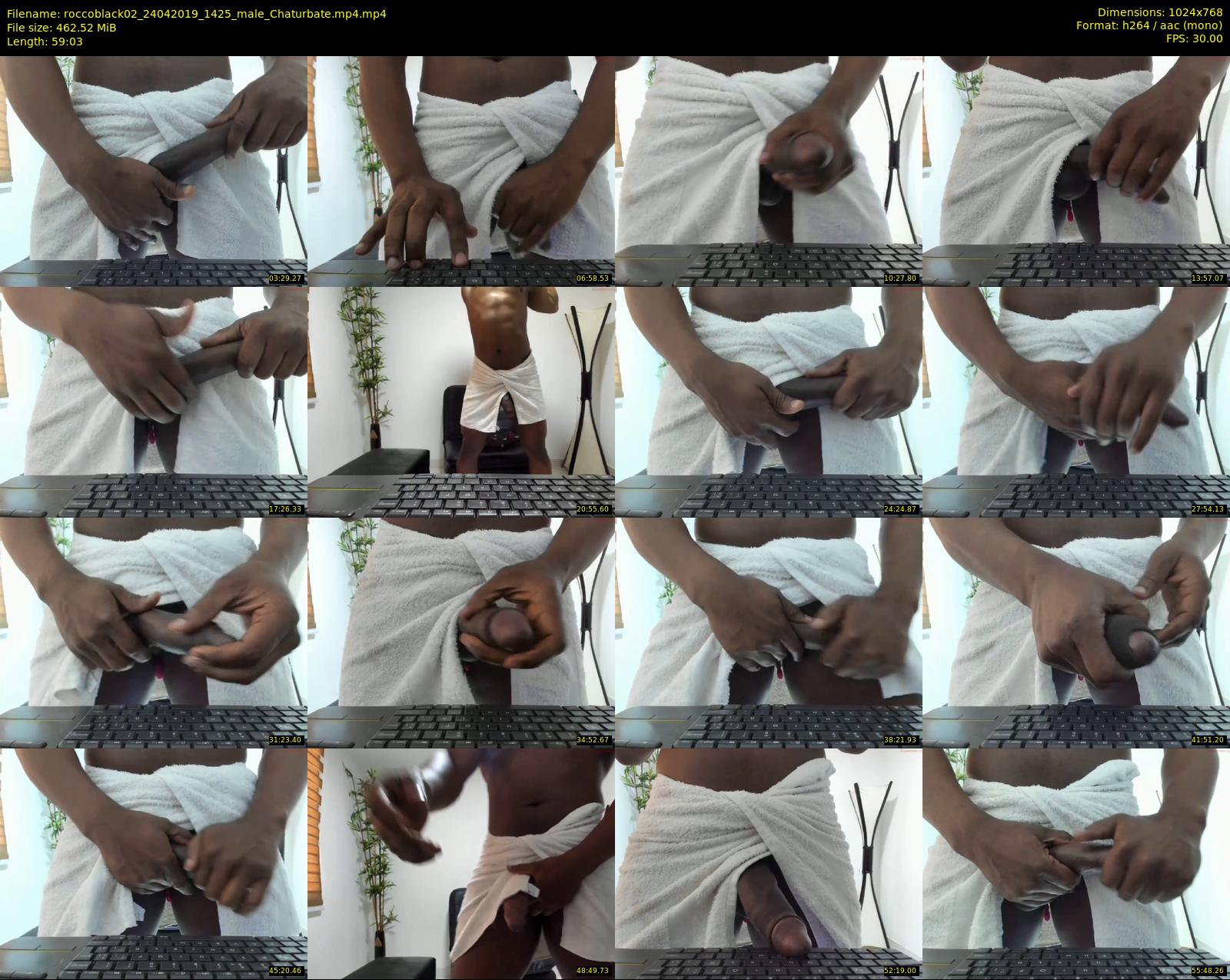roccoblack02 — 60 minute Chaturbate male cam show recording, 720p, Apr 24, 2019