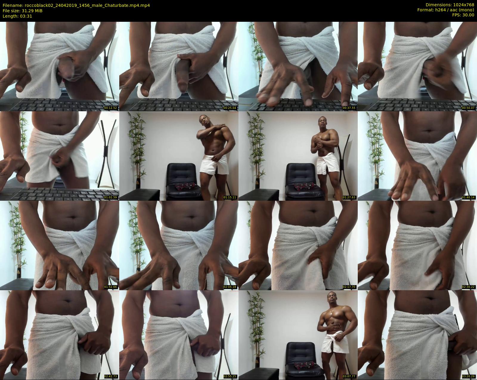 roccoblack02 — 4 minute Chaturbate male cam show recording, 720p, Apr 24, 2019