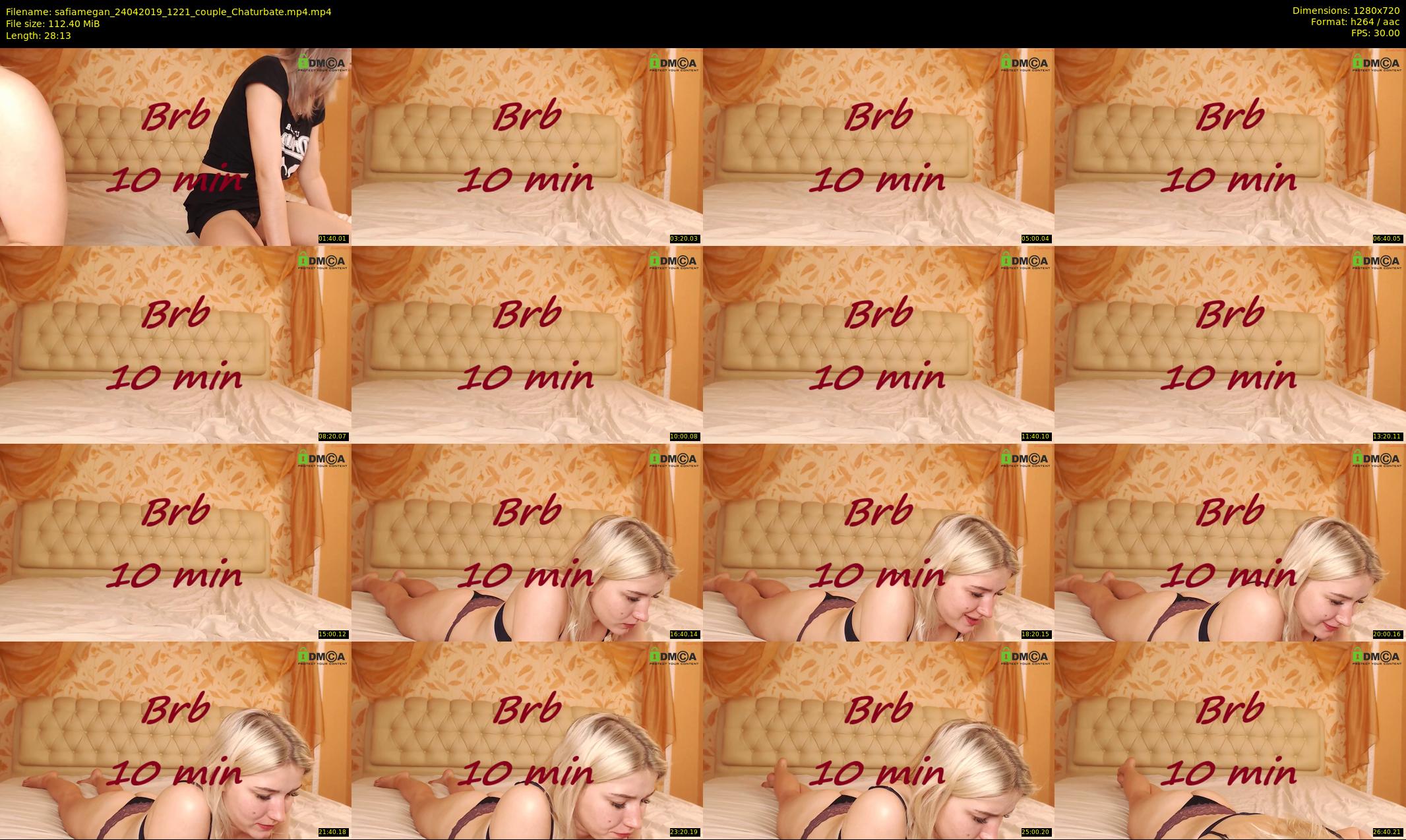 safiamegan — 29 minute Chaturbate couple cam show recording, 720p, Apr 24, 2019