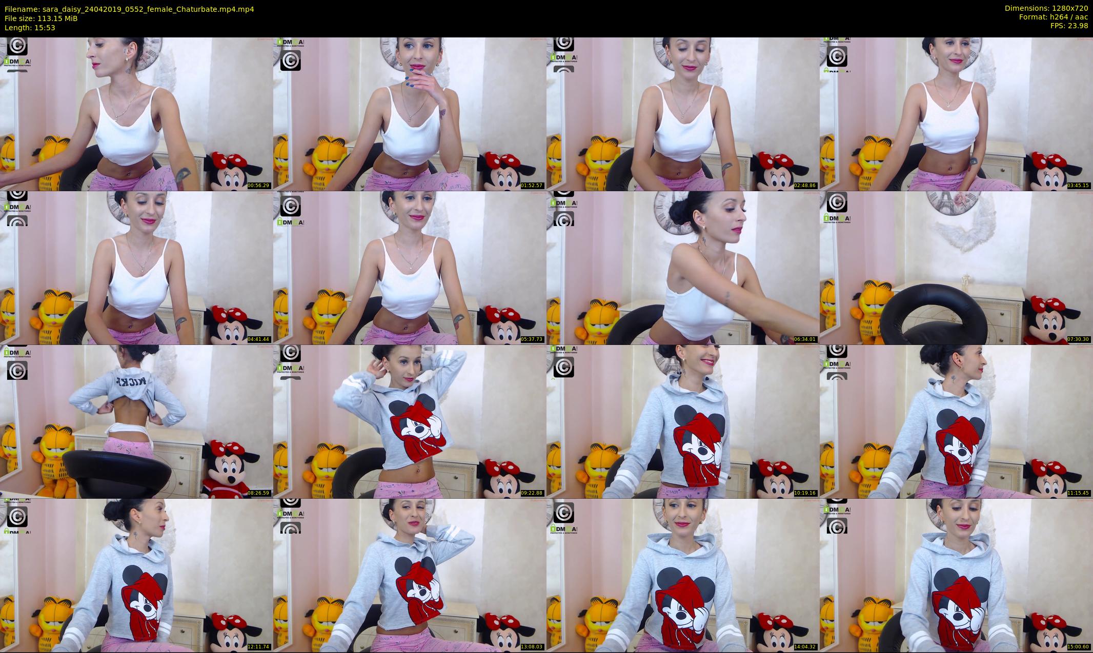 sara_daisy — 16 minute Chaturbate female cam show recording, 720p, Apr 24, 2019