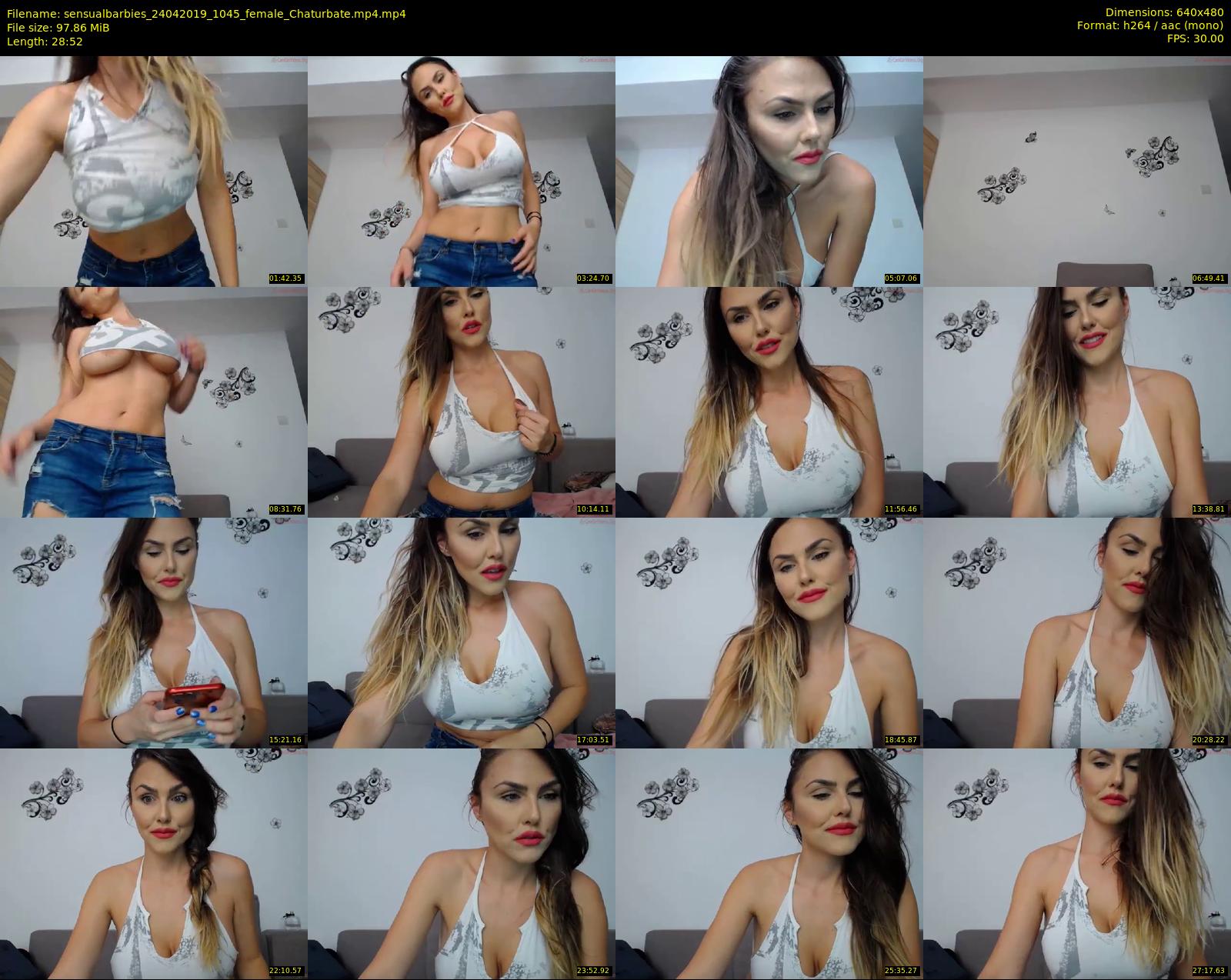 sensualbarbies — 29 minute Chaturbate female cam show recording, 480p, Apr 24, 2019
