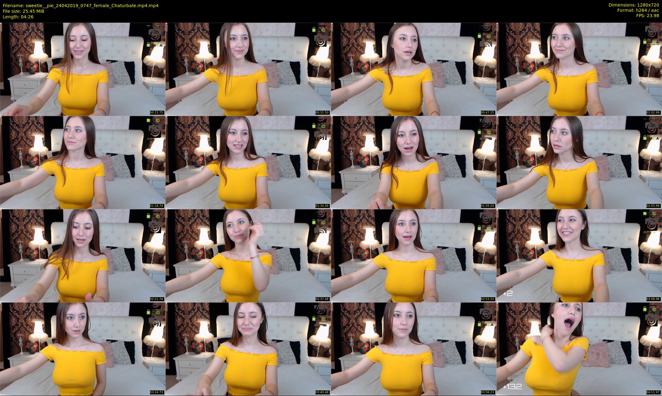 sweetie__pie — 5 minute Chaturbate female cam show recording, 720p, Apr 24, 2019