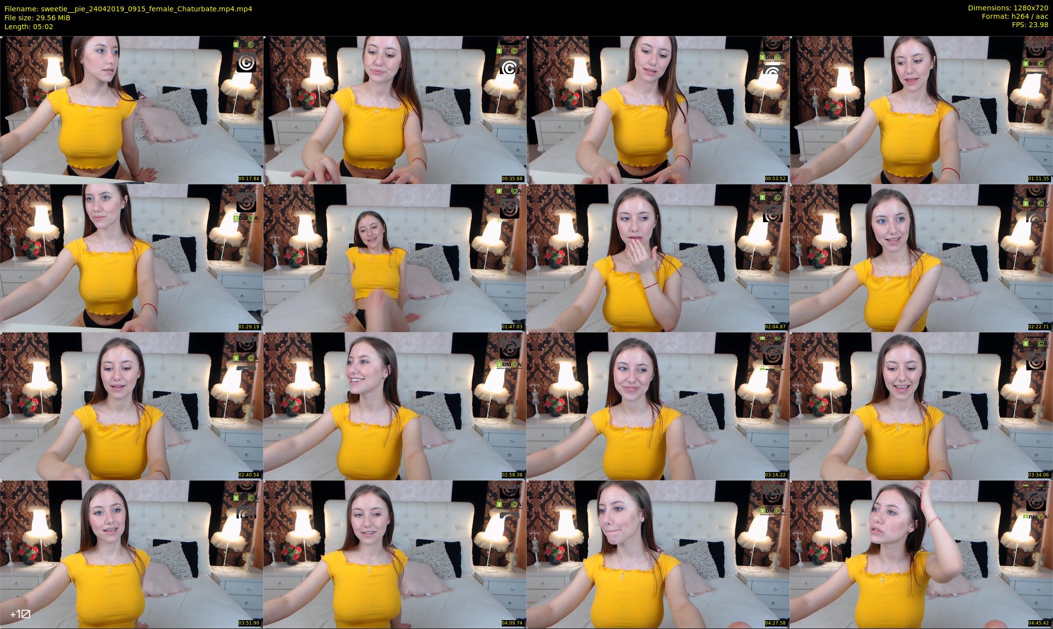 sweetie__pie — 6 minute Chaturbate female cam show recording, 720p, Apr 24, 2019