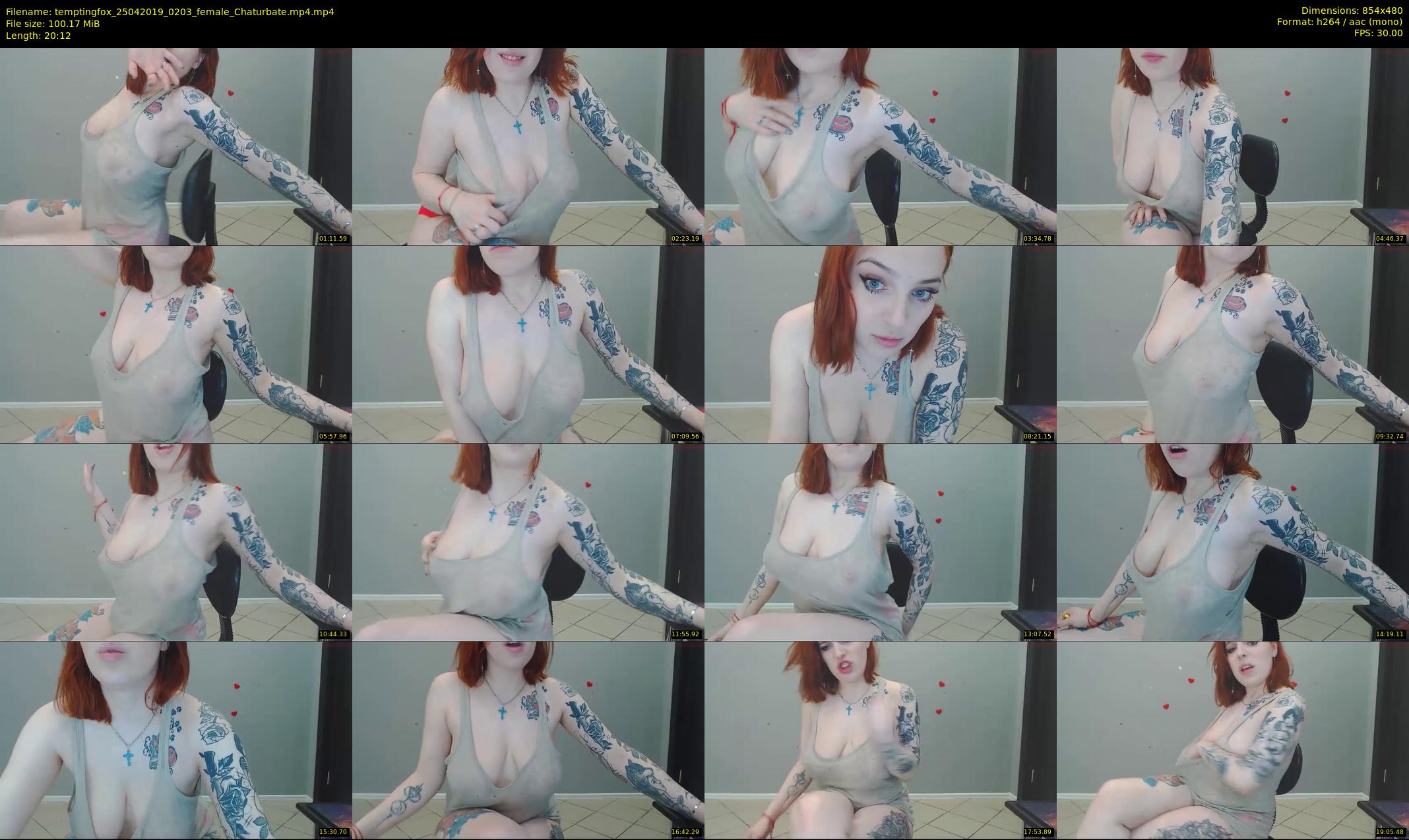 temptingfox — 21 minute Chaturbate female cam show recording, 480p, Apr 25, 2019