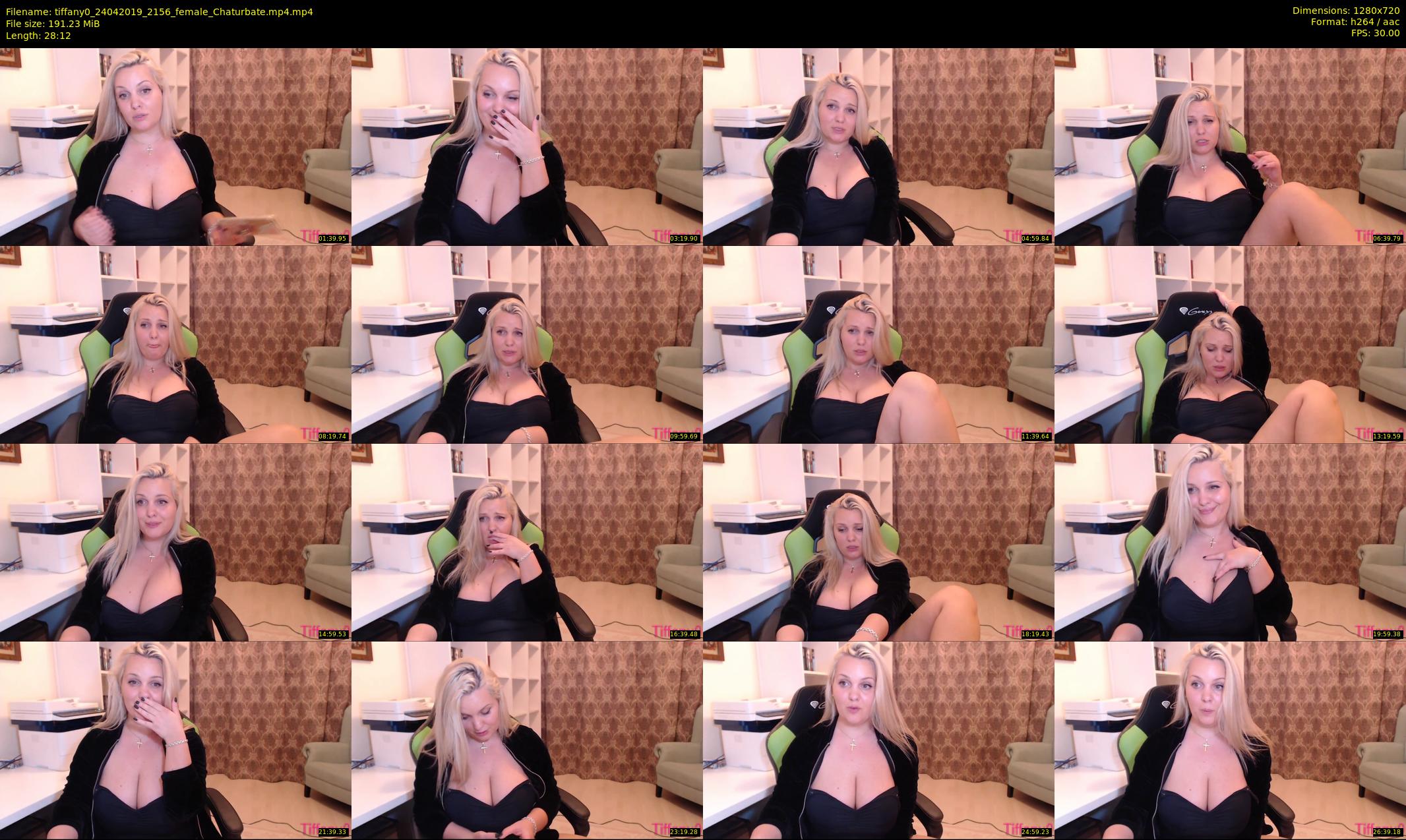 tiffany0 — 29 minute Chaturbate female cam show recording, 720p, Apr 24, 2019