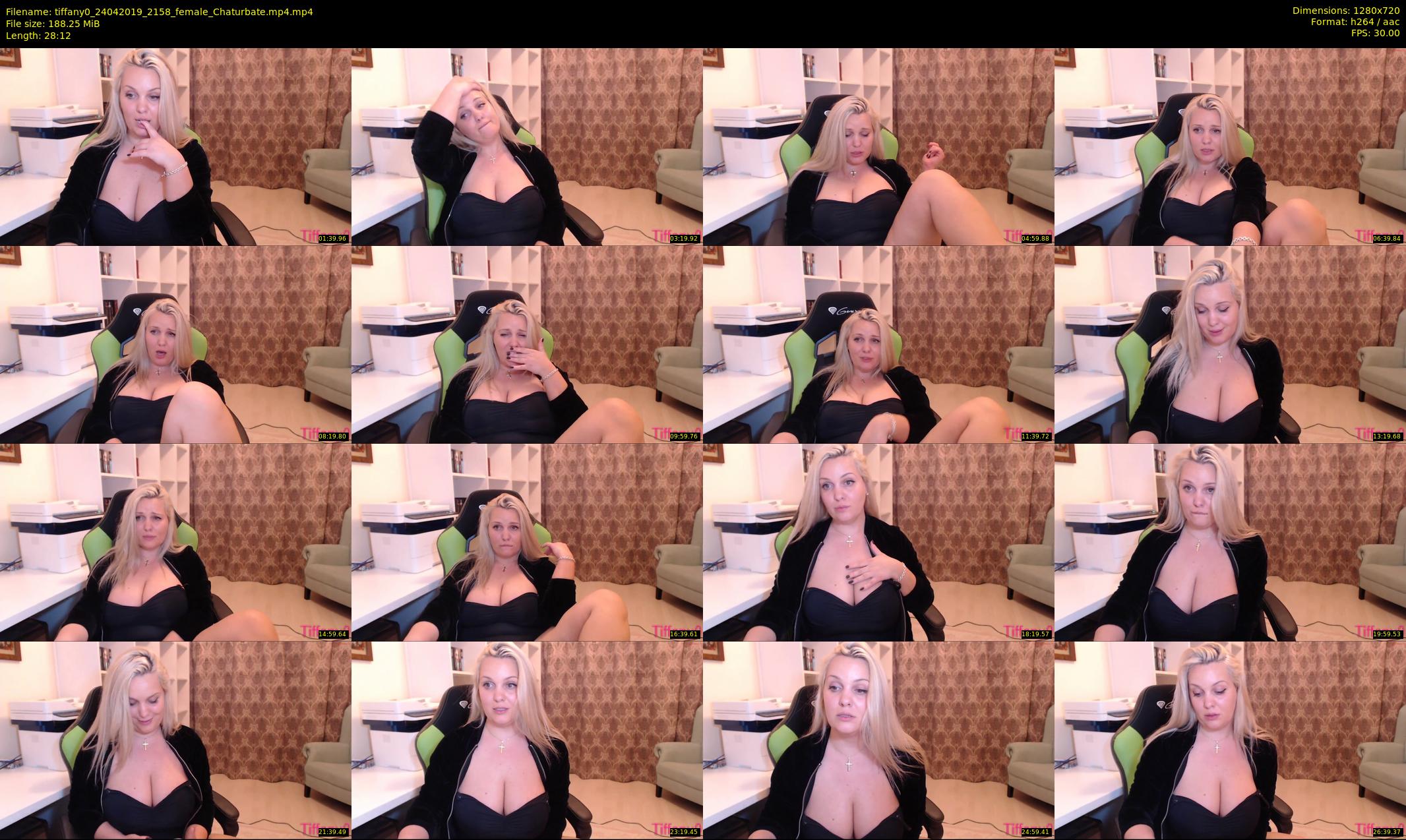 tiffany0 — 29 minute Chaturbate female cam show recording, 720p, Apr 24, 2019