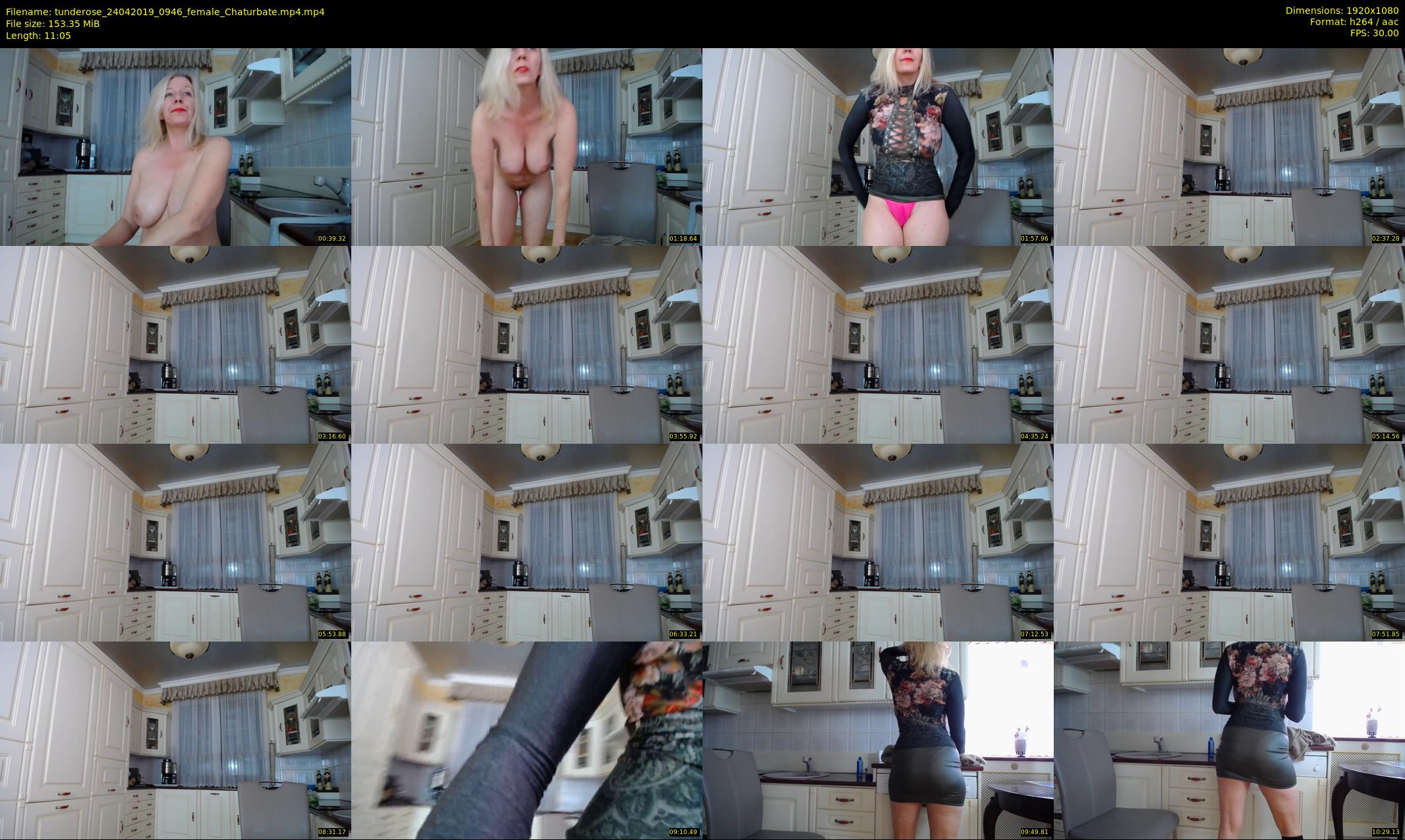 tunderose — 12 minute Chaturbate female cam show recording, 1080p, Apr 24, 2019
