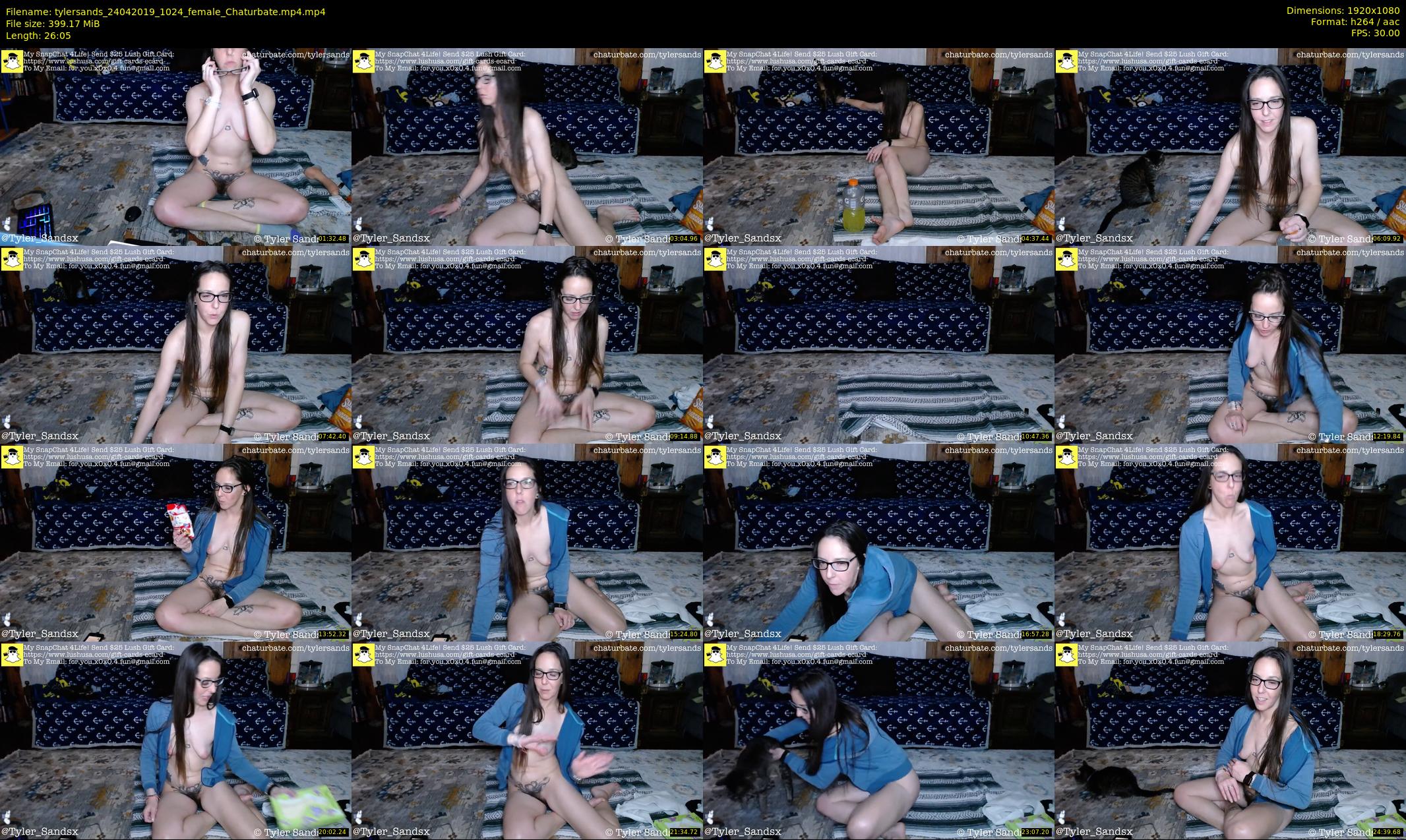tylersands — 27 minute Chaturbate female cam show recording, 1080p, Apr 24, 2019