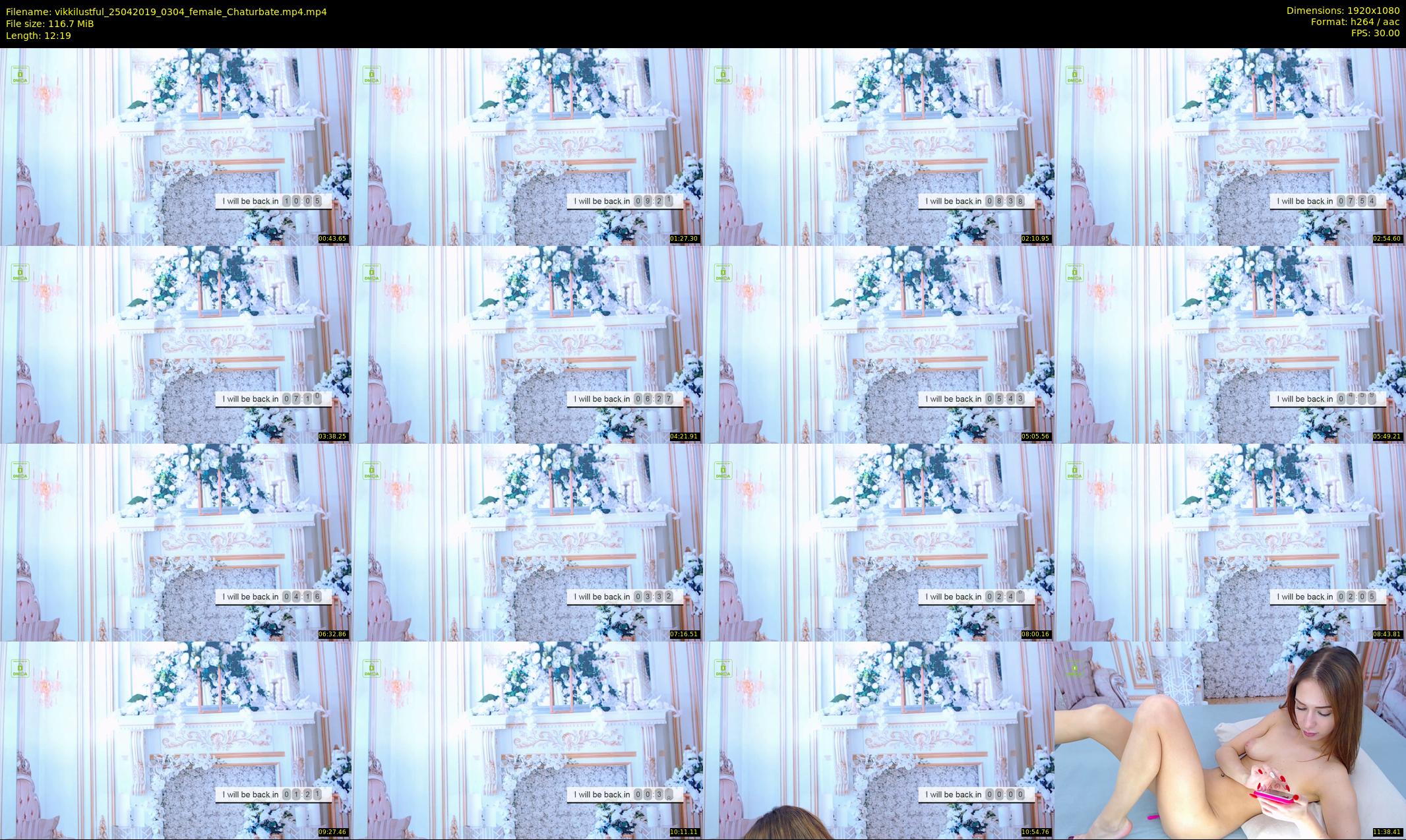 vikkilustful — 13 minute Chaturbate female cam show recording, 1080p, Apr 25, 2019