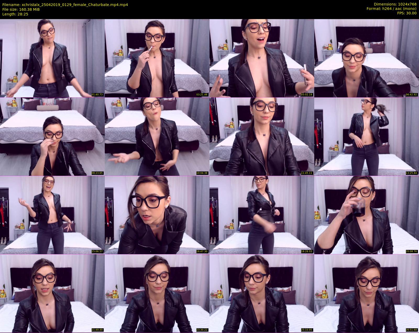 xchristalx — 29 minute Chaturbate female cam show recording, 720p, Apr 25, 2019