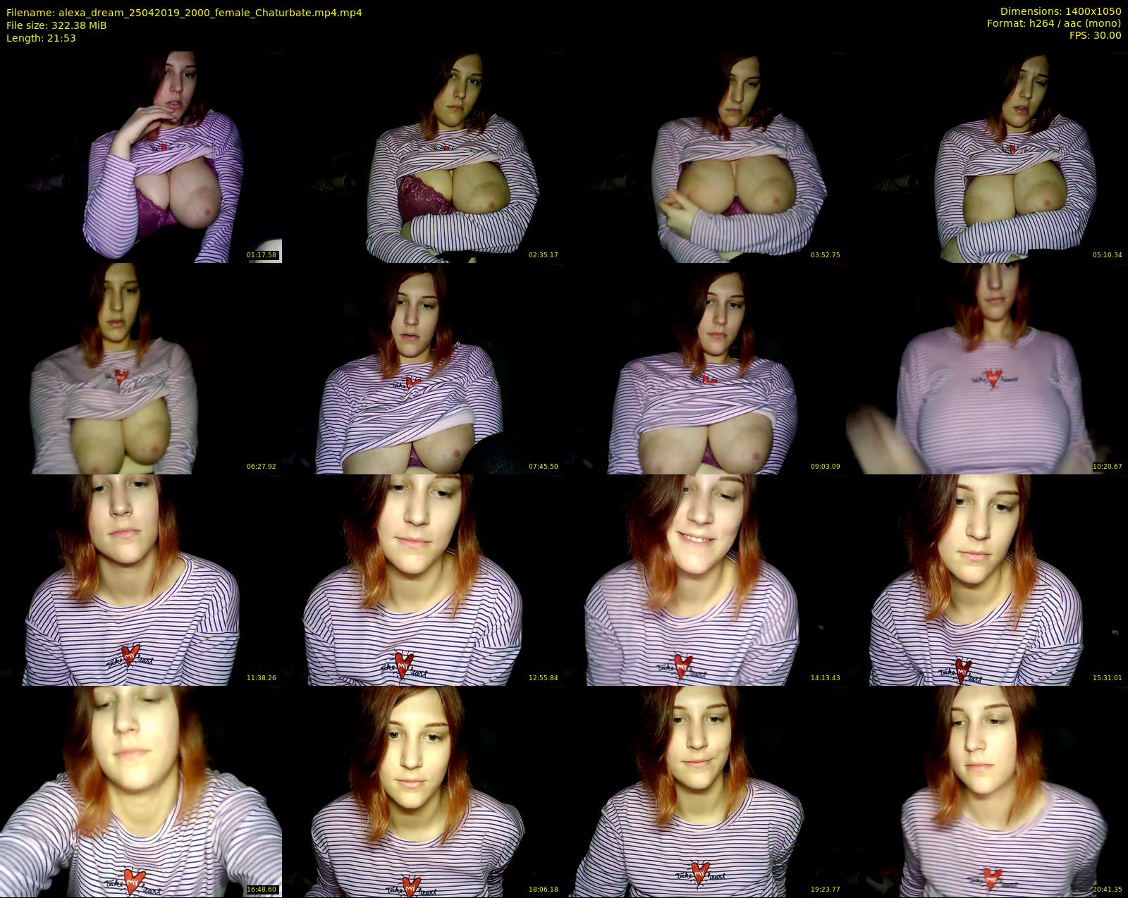 alexa_dream — 22 minute Chaturbate female cam show recording, 720p, Apr 25, 2019