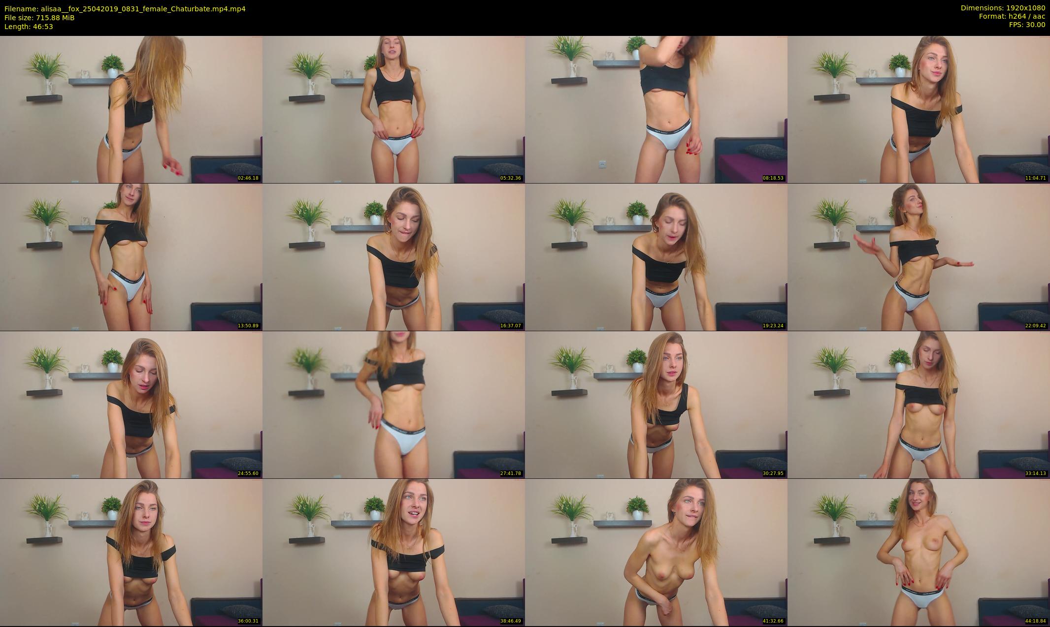 alisaa__fox — 47 minute Chaturbate female cam show recording, 1080p, Apr 25, 2019