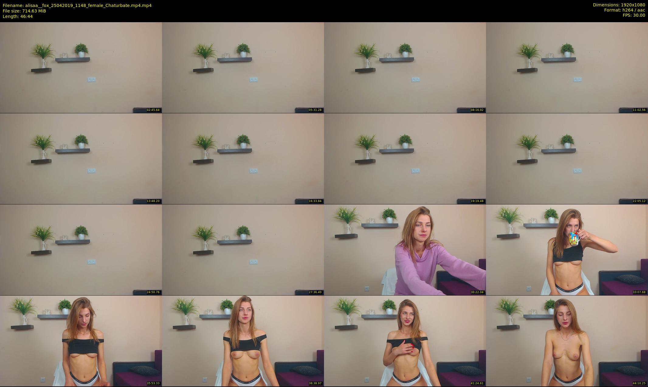 alisaa__fox — 47 minute Chaturbate female cam show recording, 1080p, Apr 25, 2019
