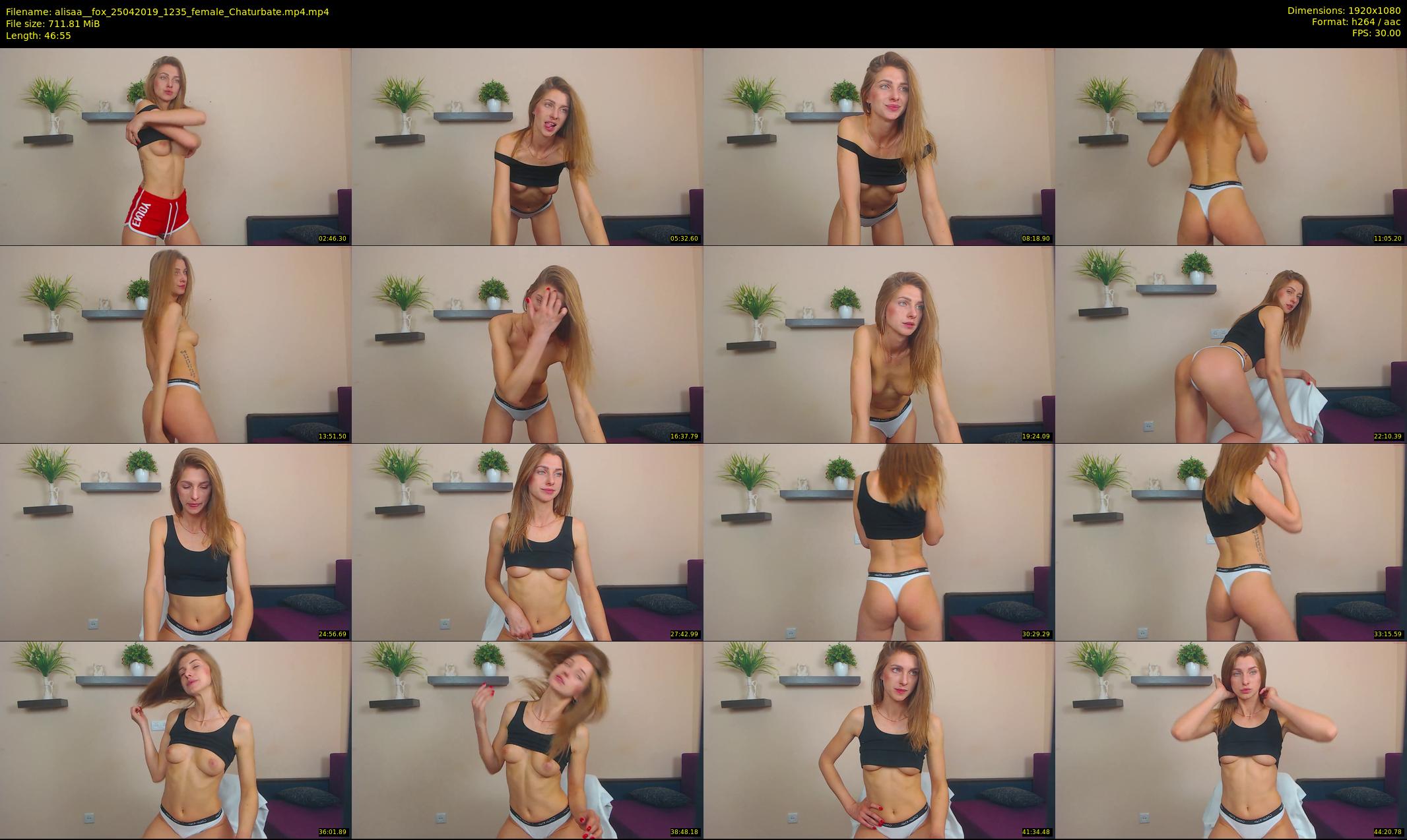 alisaa__fox — 47 minute Chaturbate female cam show recording, 1080p, Apr 25, 2019