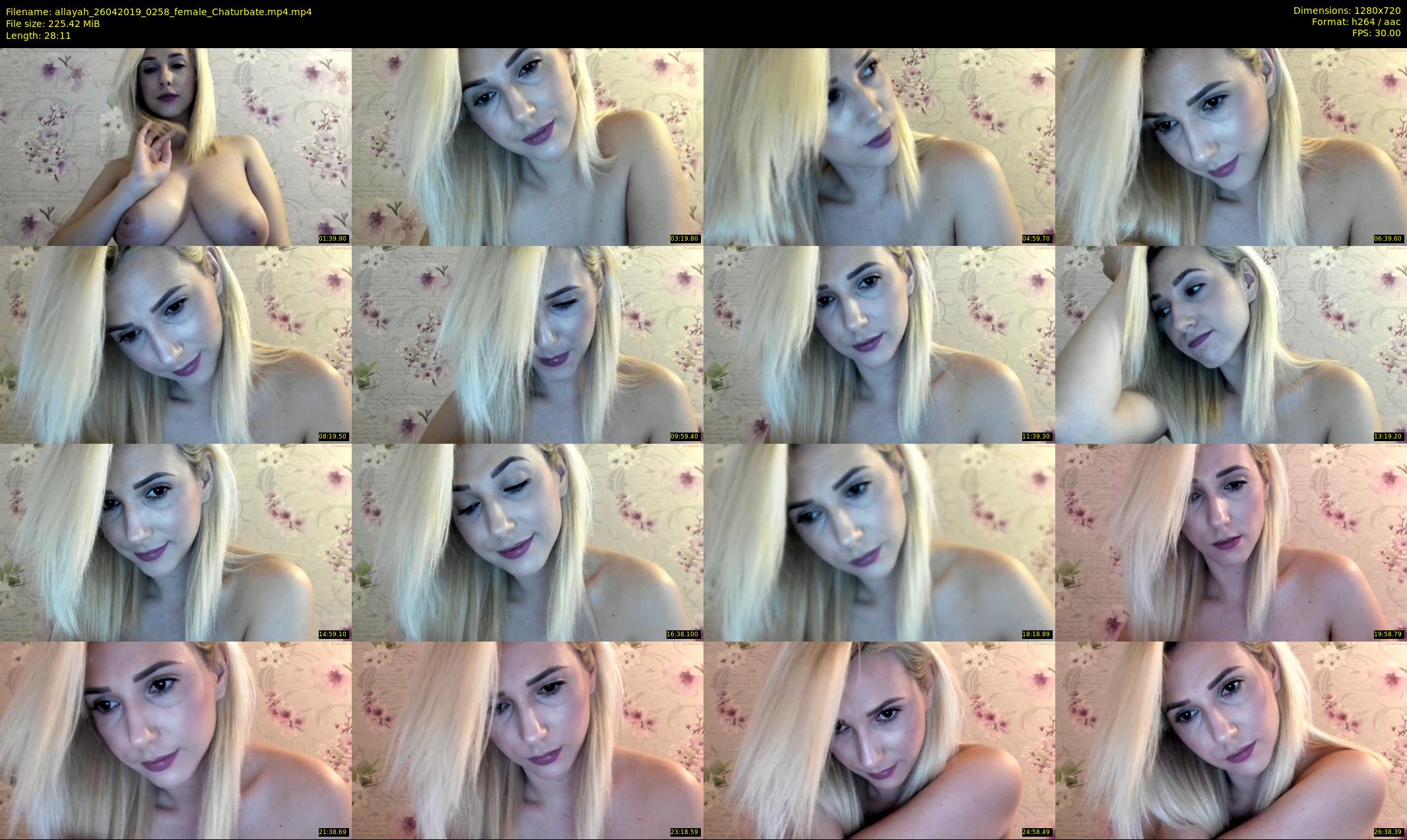 allayah — 29 minute Chaturbate female cam show recording, 720p, Apr 26, 2019