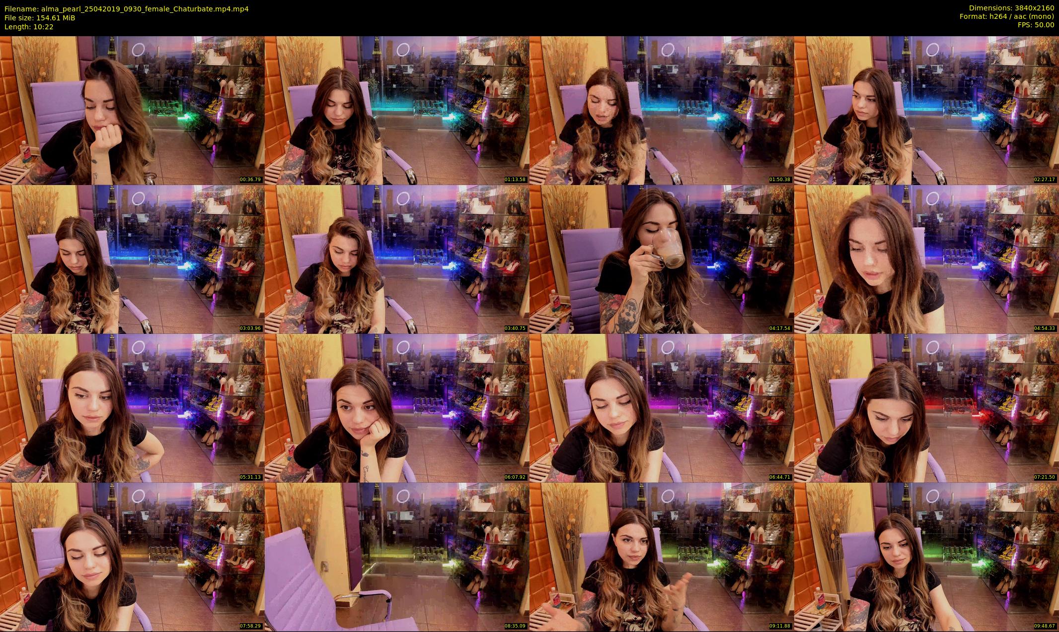 alma_pearl — 11 minute Chaturbate female cam show recording, 4K, Apr 25, 2019