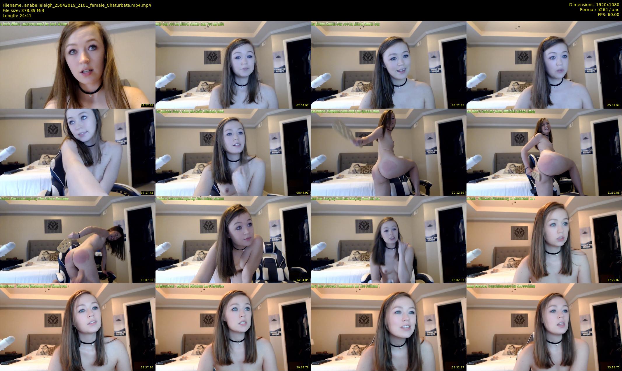 anabelleleigh — 25 minute Chaturbate female cam show recording, 1080p, Apr 25, 2019