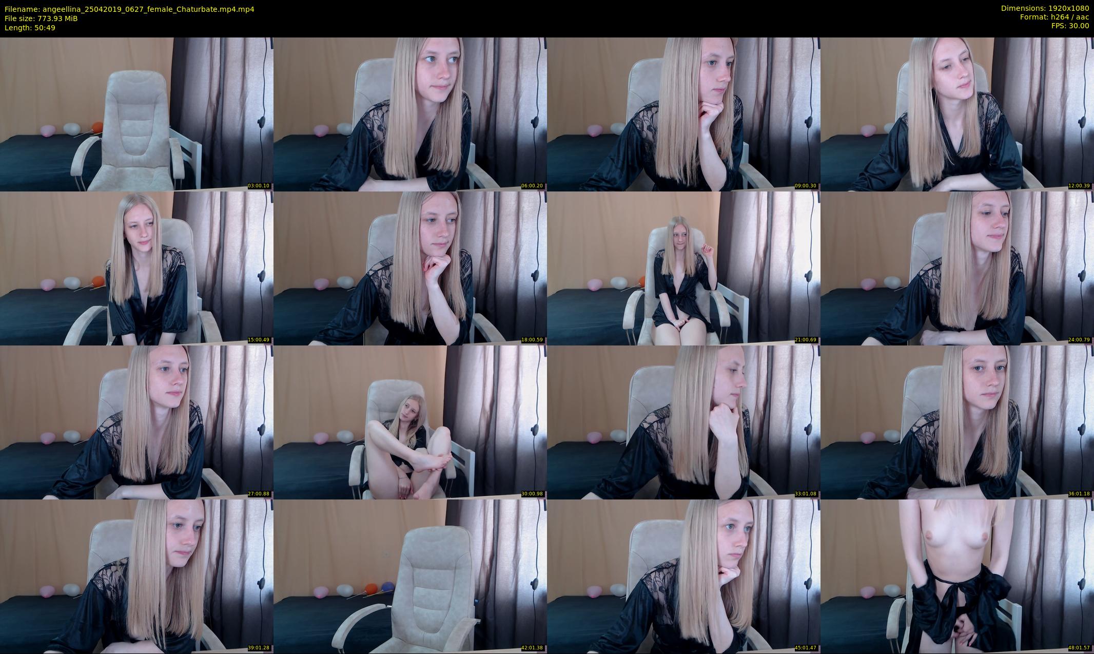 angeellina — 51 minute Chaturbate female cam show recording, 1080p, Apr 25, 2019