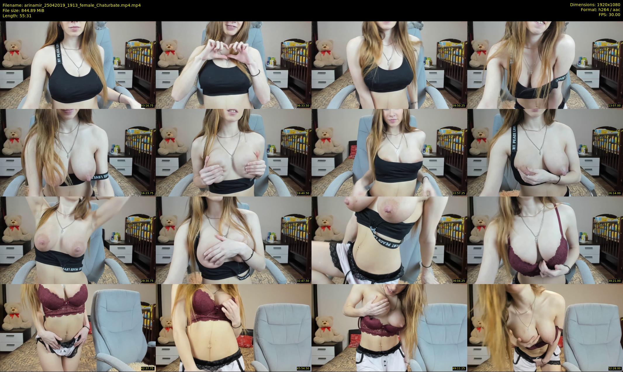 arinamir — 56 minute Chaturbate female cam show recording, 1080p, Apr 25, 2019